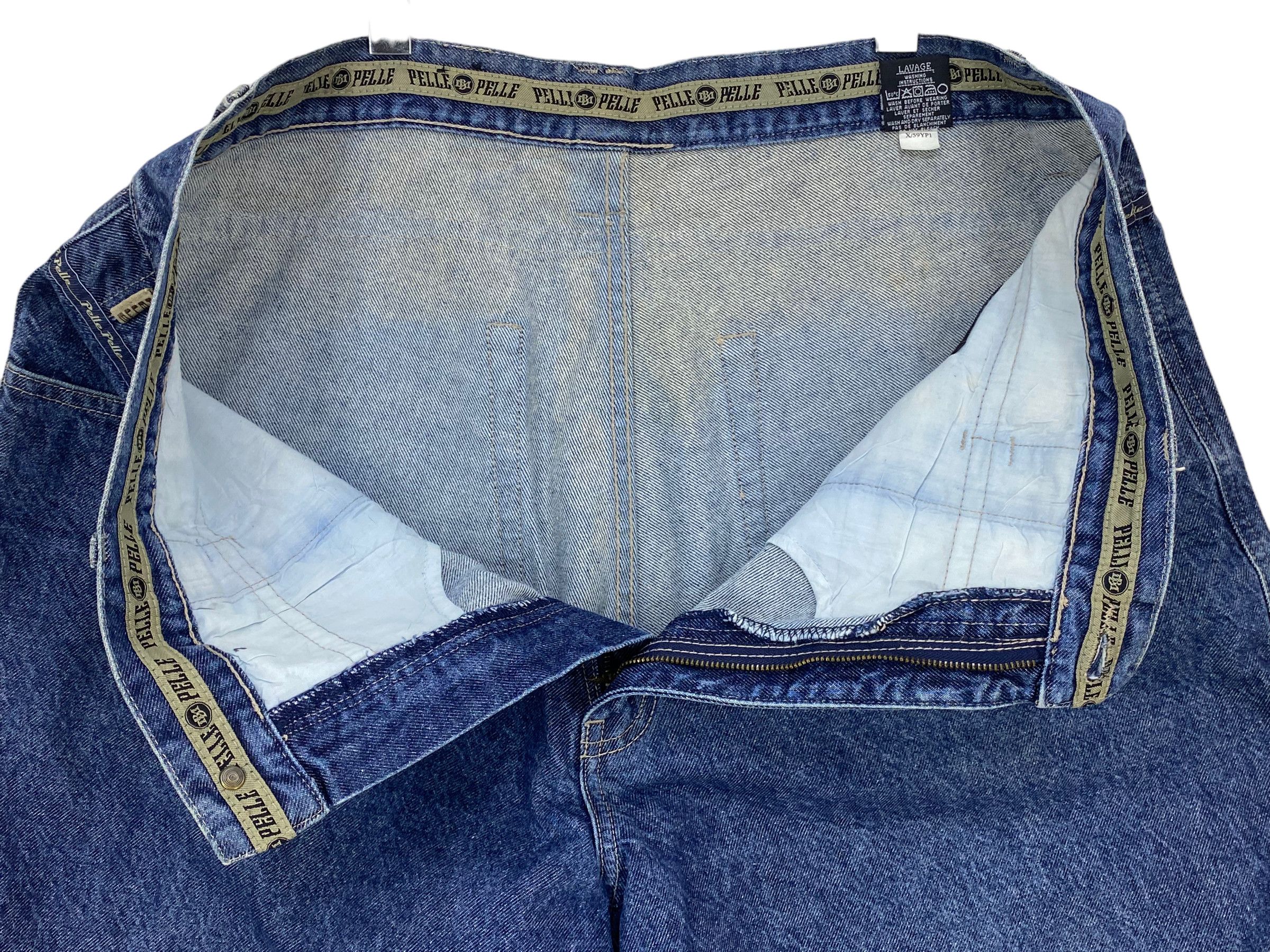 Japanese Brand × Pelle Pelle Pelle Pelle Baggy Jeans Hip Hop Skateboard Jeans Size US 40 / EU 56 - 11 Thumbnail