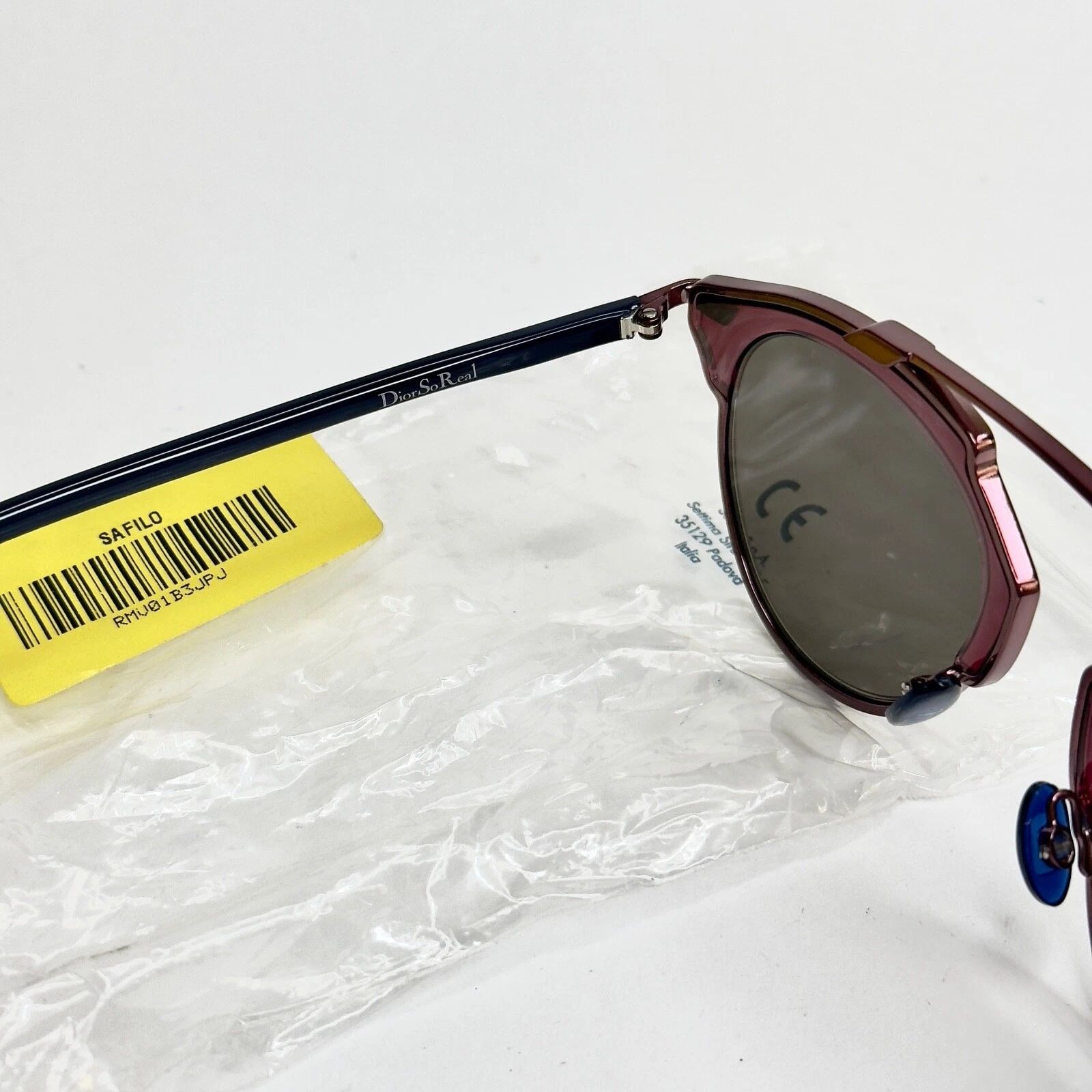 Christian Dior Monsieur CHRISTIAN DIOR SO REAL Burgundy Blue Metal DIORSOREAL SOREAL Size ONE SIZE - 6 Thumbnail
