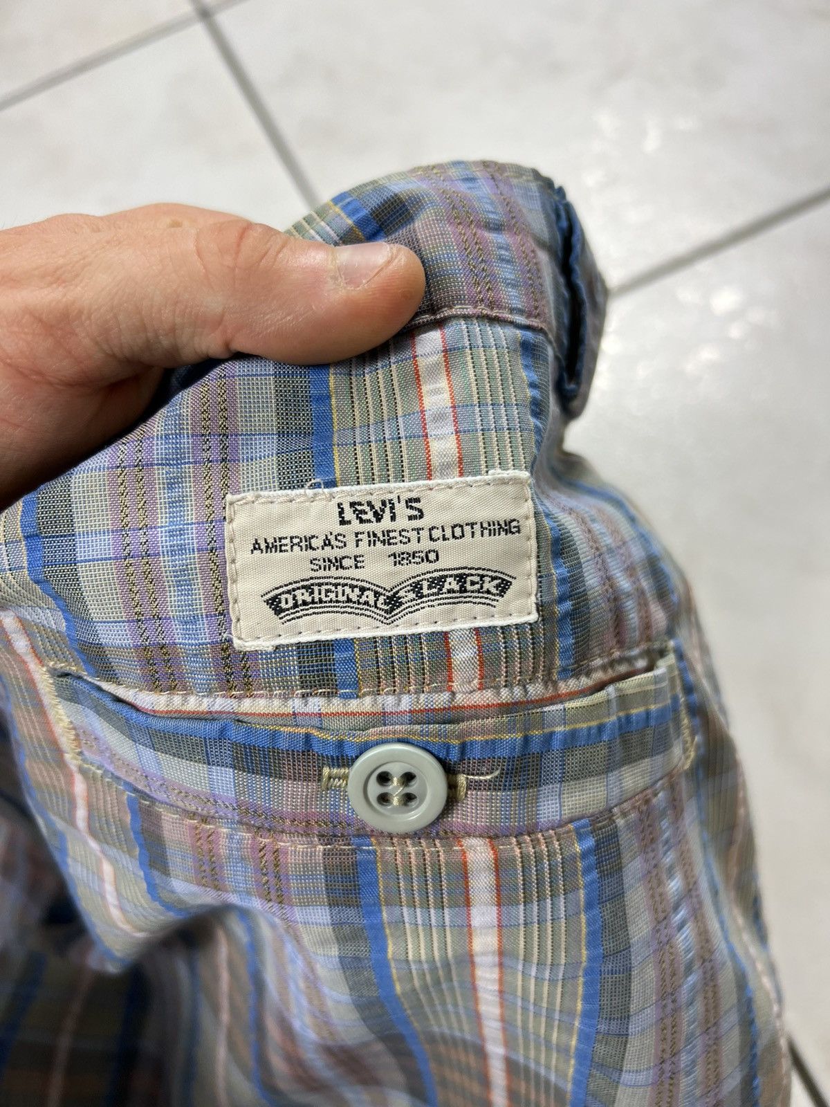 Levi's Vintage Levi’s CIVVY Street classic check seersucker pants Size US 34 / EU 50 - 17 Thumbnail