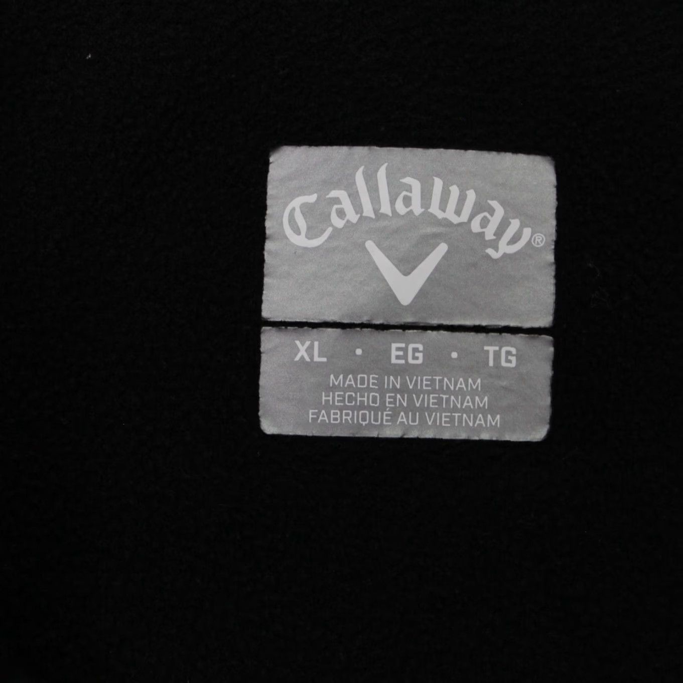 Callaway Callaway Sweatshirt Mens XL Black 1/4 Zip Long Sleeve Pullover 100% Polyester Size US XL / EU 56 / 4 - 7 Thumbnail