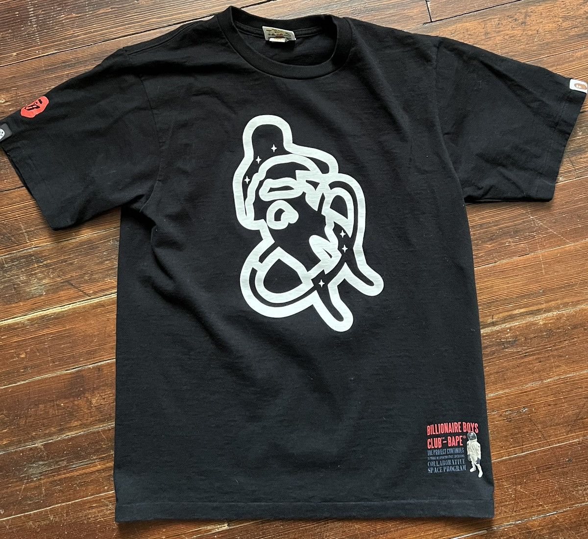 image of Bape x Billionaire Boys Club Tee (2013 ) in Black, Men's (Size Medium)