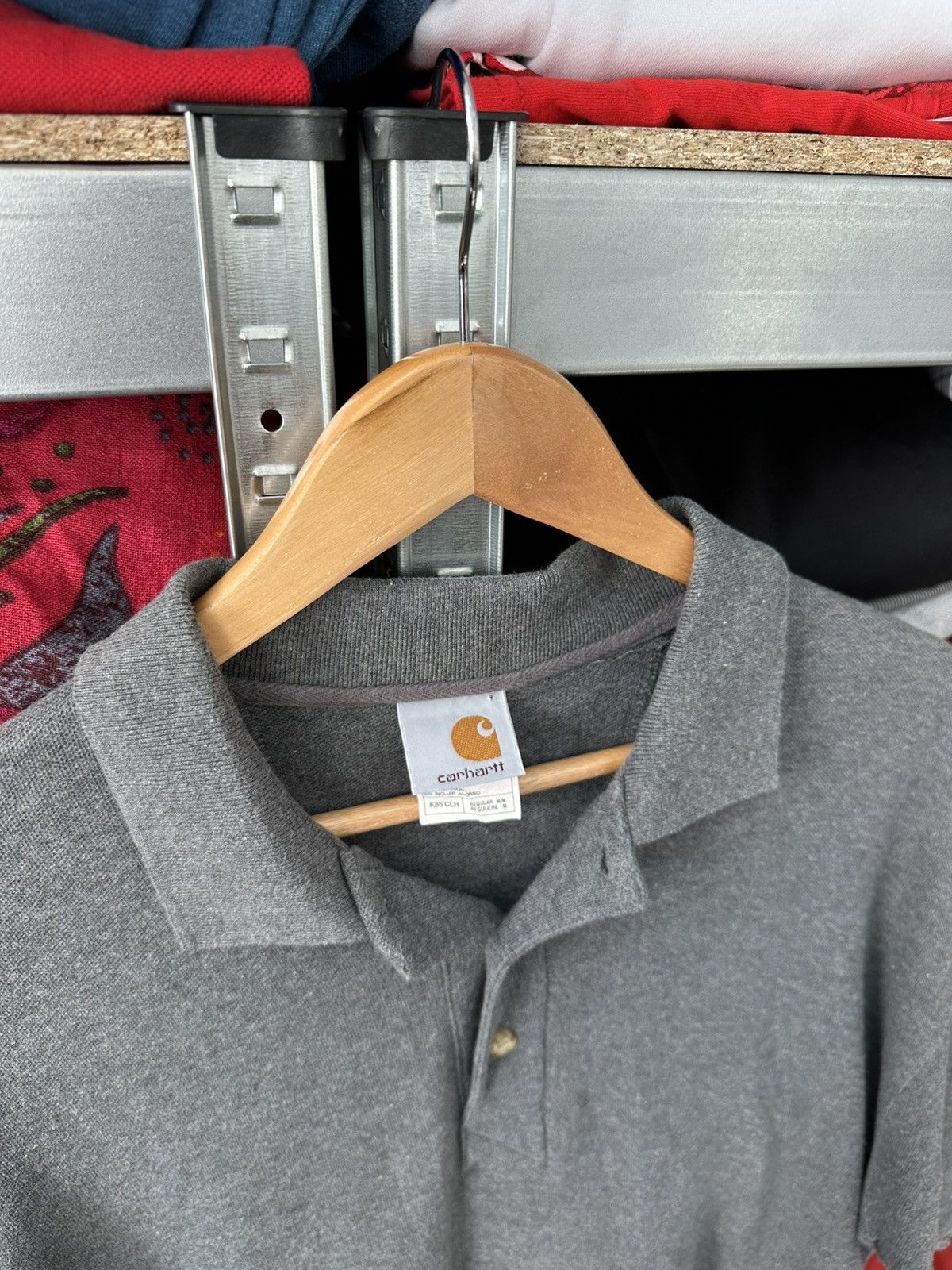 Carhartt Carhartt Vintage Polo Shirt Leather Logo Workwear TShirt 90s Size US M / EU 48-50 / 2 - 9 Thumbnail