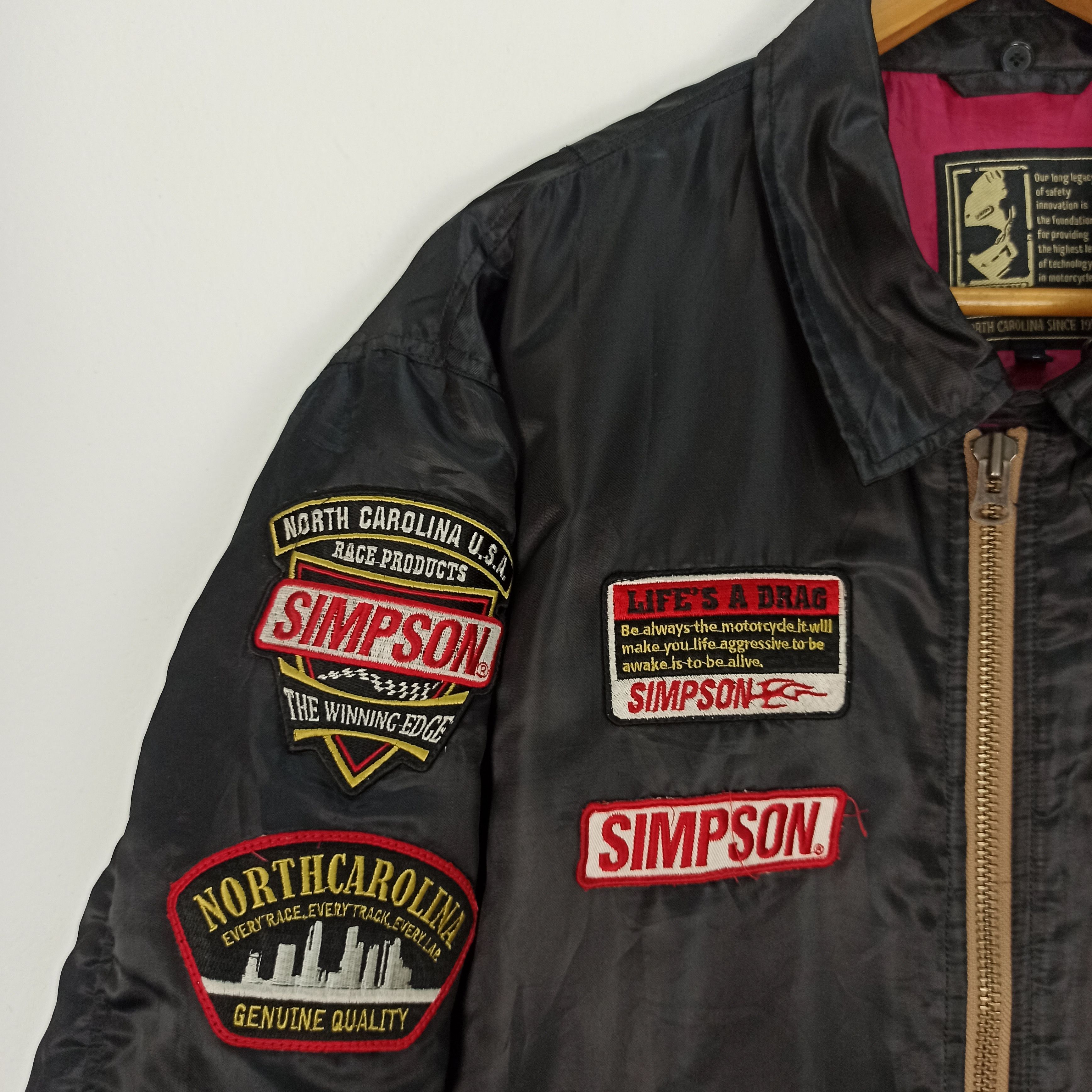 Fox Racing Vintage Simpson Motor Cycle Racing Bombers Jacket Size US L / EU 52-54 / 3 - 5 Thumbnail