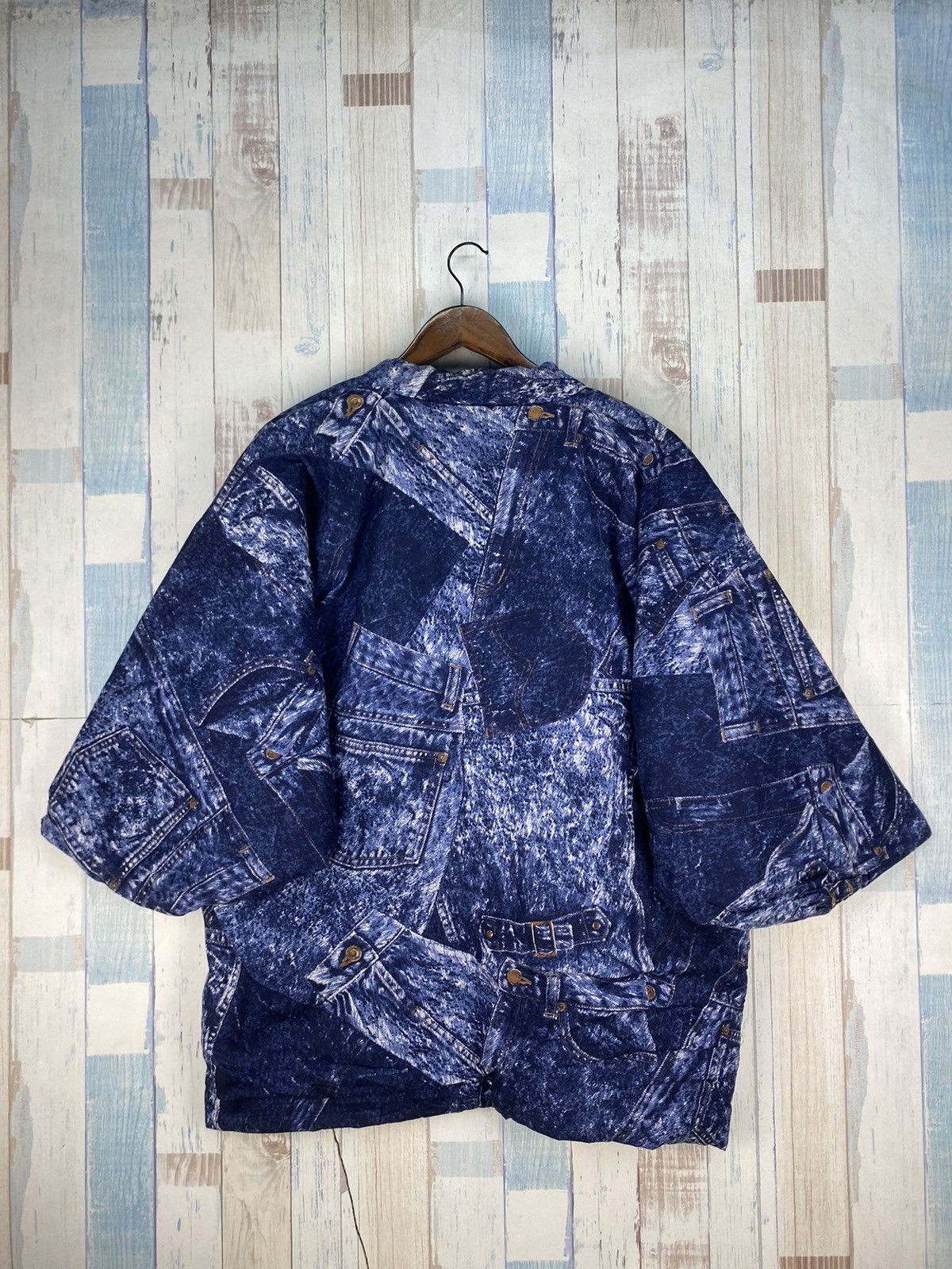 Japanese Brand × Vintage Vintage Kimono Denim Printed Size US M / EU 48-50 / 2 - 2 Thumbnail