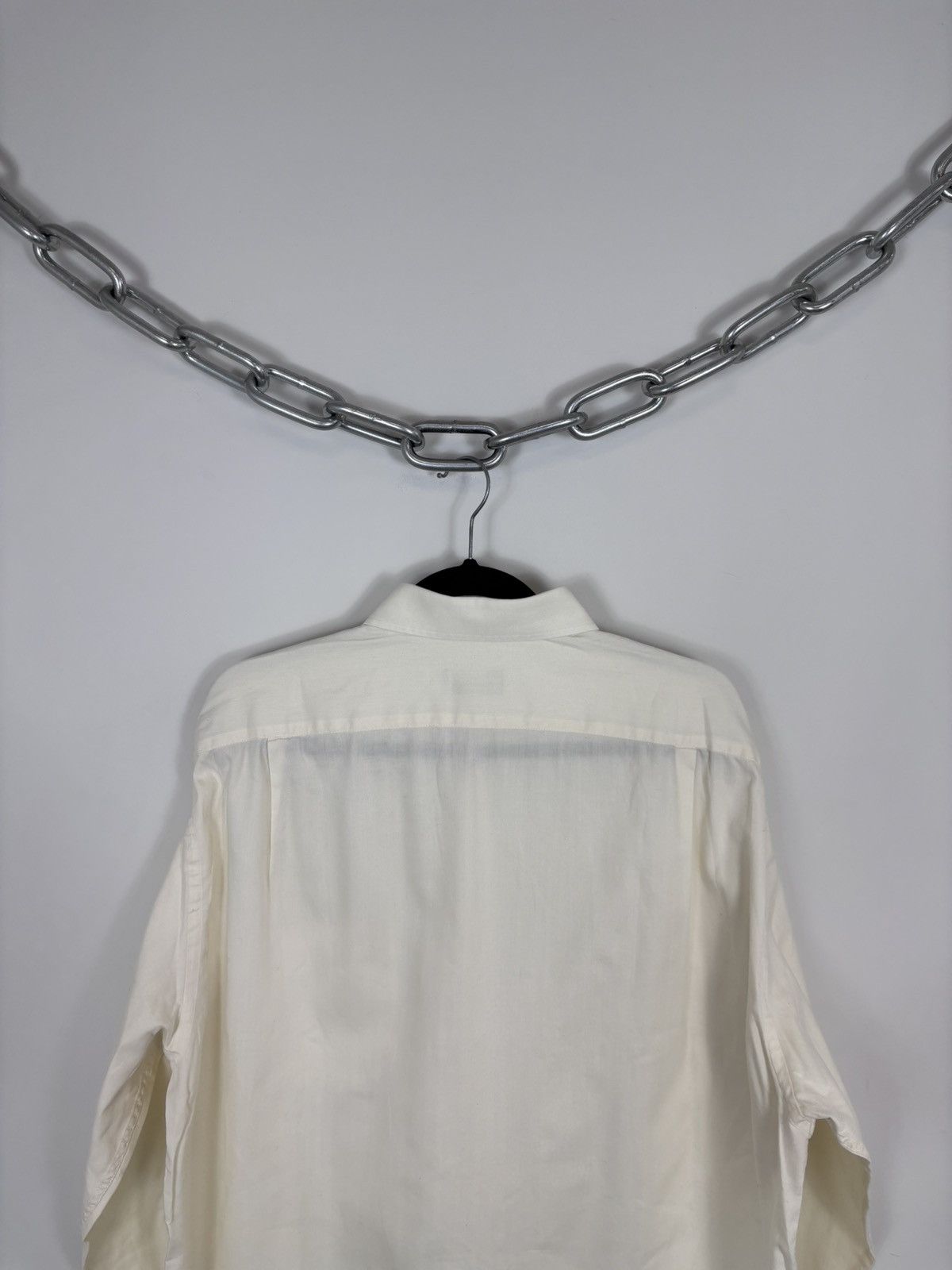Lanvin Lanvin Classique Vintage Men’s Herringbone Button Up Shirt Size US XXL / EU 58 / 5 - 18 Thumbnail