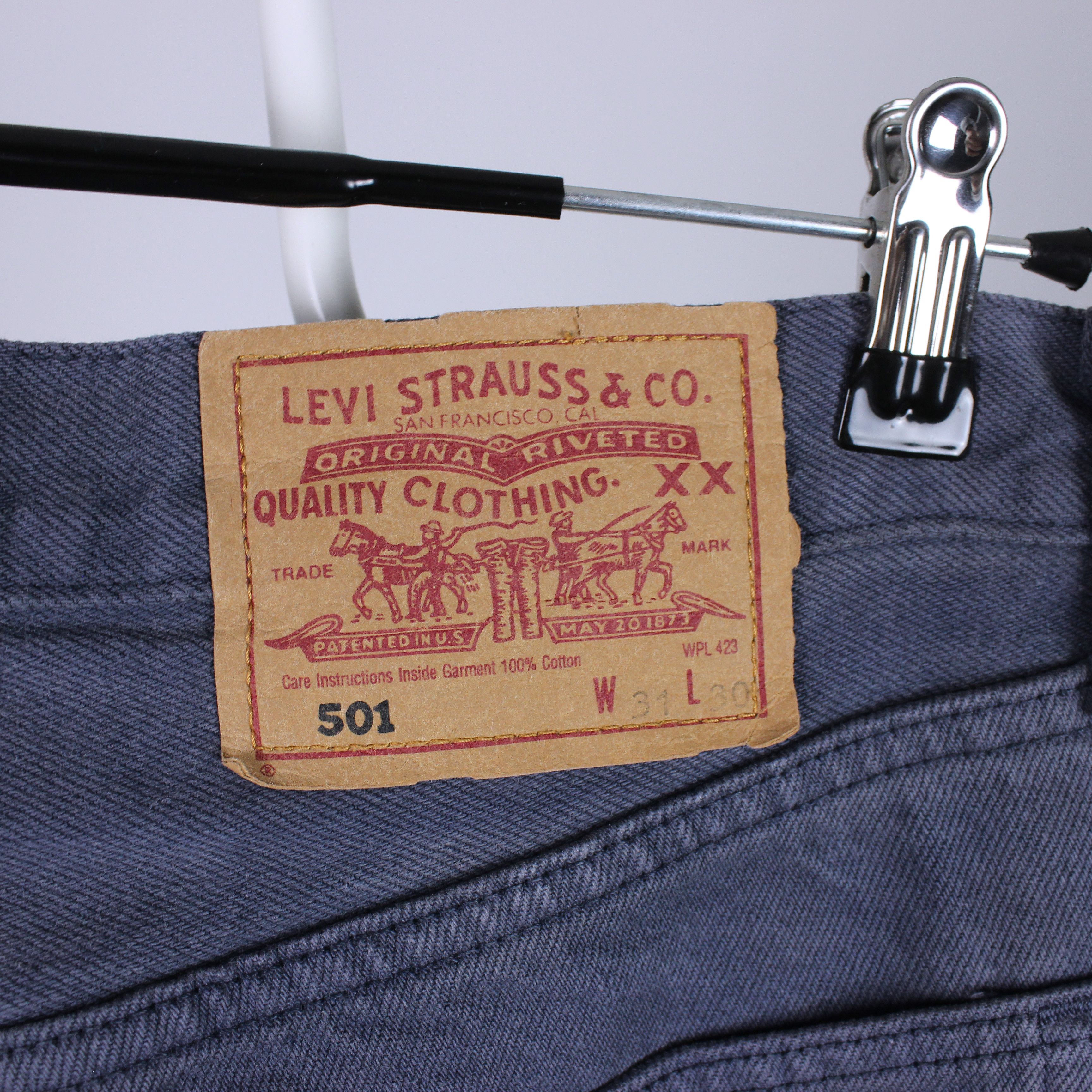 Levi's Levis 501 31 30 denim purple jeans Size US 31 - 10 Thumbnail