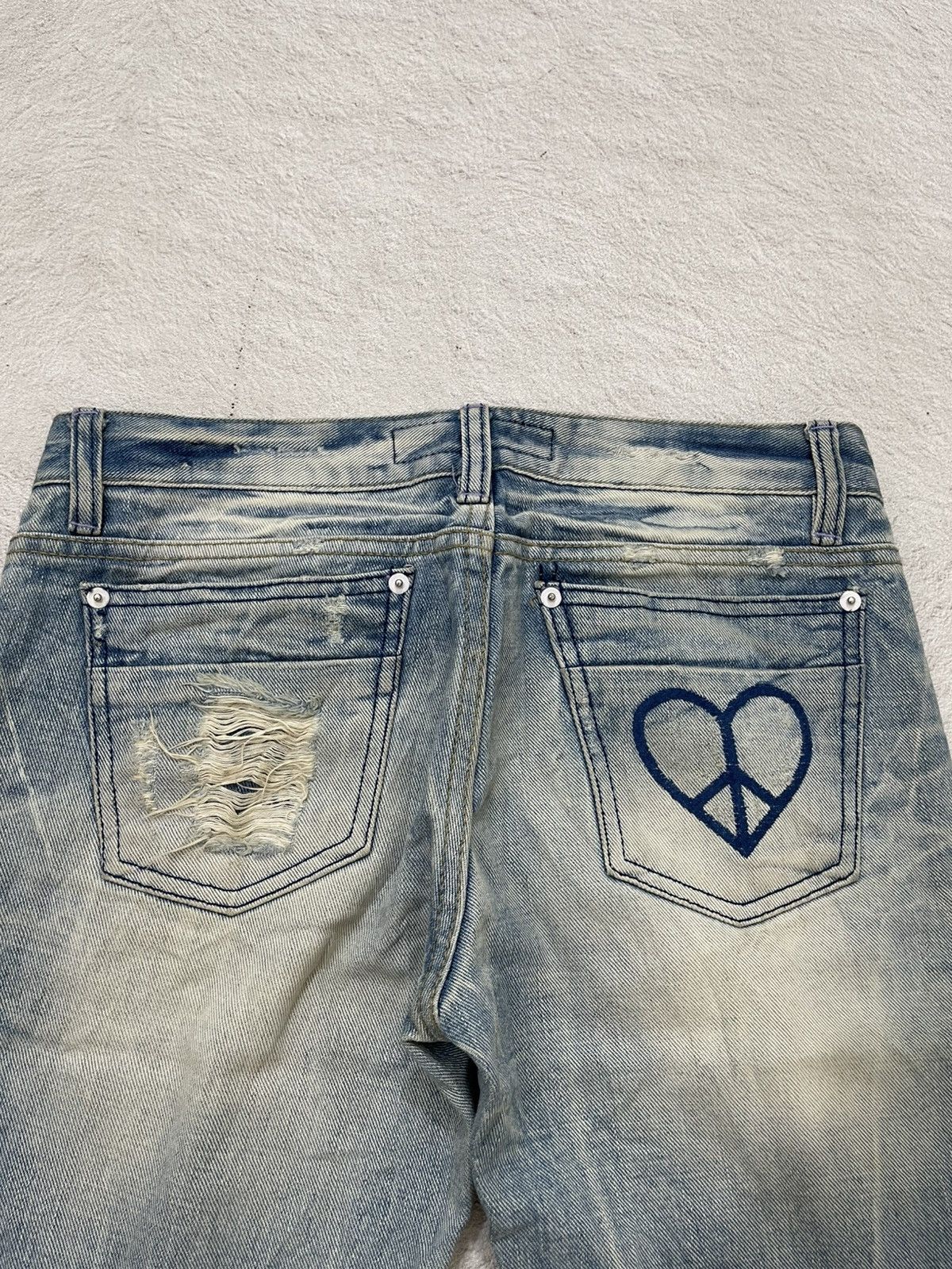 Japanese Brand 00s Diesel Distressed Denim Ripped Jeans Wash Hysteric Ifsix Size US 30 / EU 46 - 10 Thumbnail