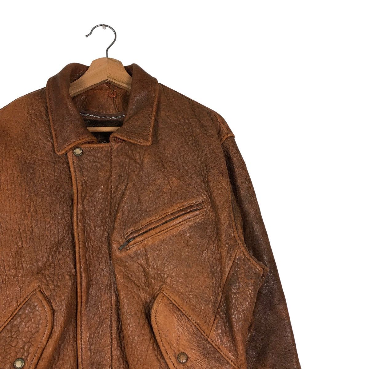 Vintage 📌VINTAGE FLY LEATHER JACKET D’HOMME A HOMME JAPAN MADE Size US M / EU 48-50 / 2 - 7 Thumbnail
