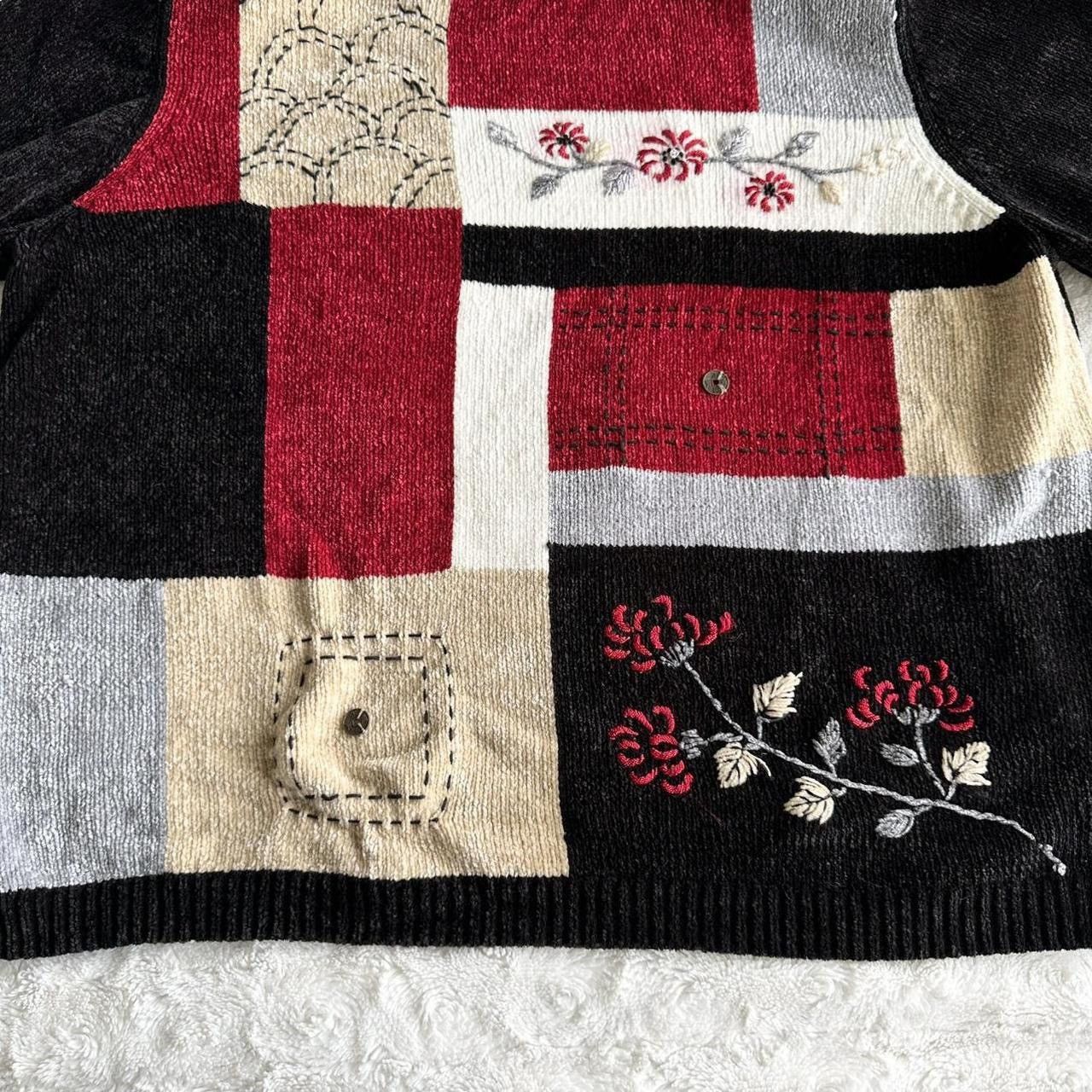 Other Vintage Alfred Dunner Sweater Womens 2X Red Floral Vtg READ Size XXL / US 16-18 / IT 52-54 - 4 Thumbnail
