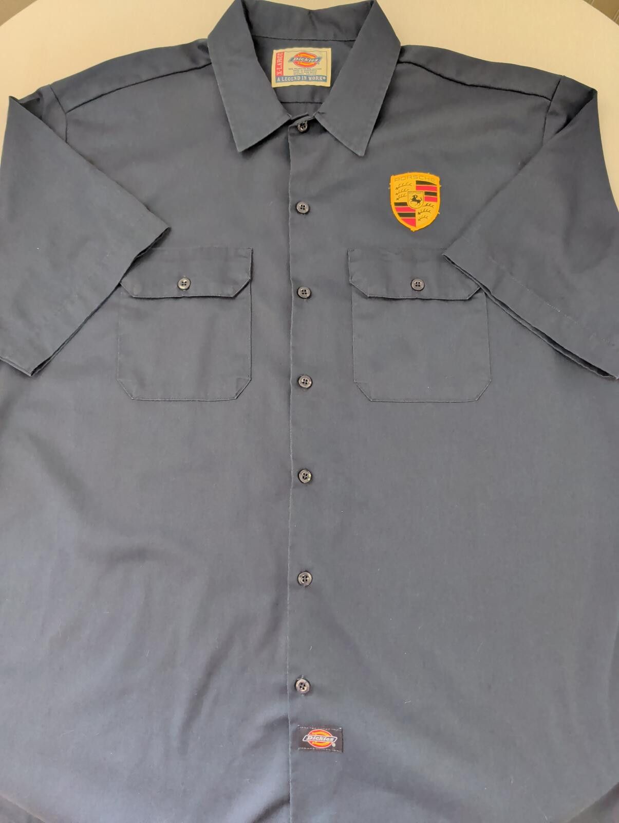 Dickies Vintage Dickies Navy Work Shirt Porsche Emblem Custom XL Size US XL / EU 56 / 4 - 5 Thumbnail