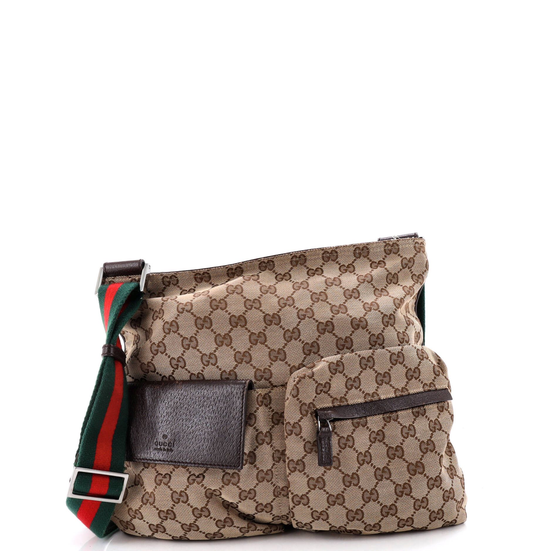 Gucci Double Pocket Web Messenger Size ONE SIZE - 1 Thumbnail