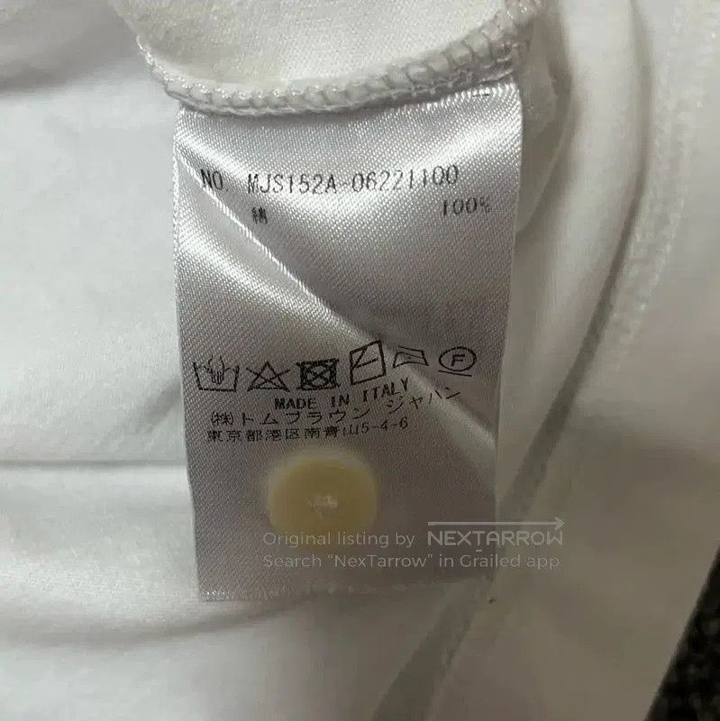 Thom Browne Thom Browne White Cotton Men's T-Shirt . Size US M / EU 48-50 / 2 - 6 Thumbnail
