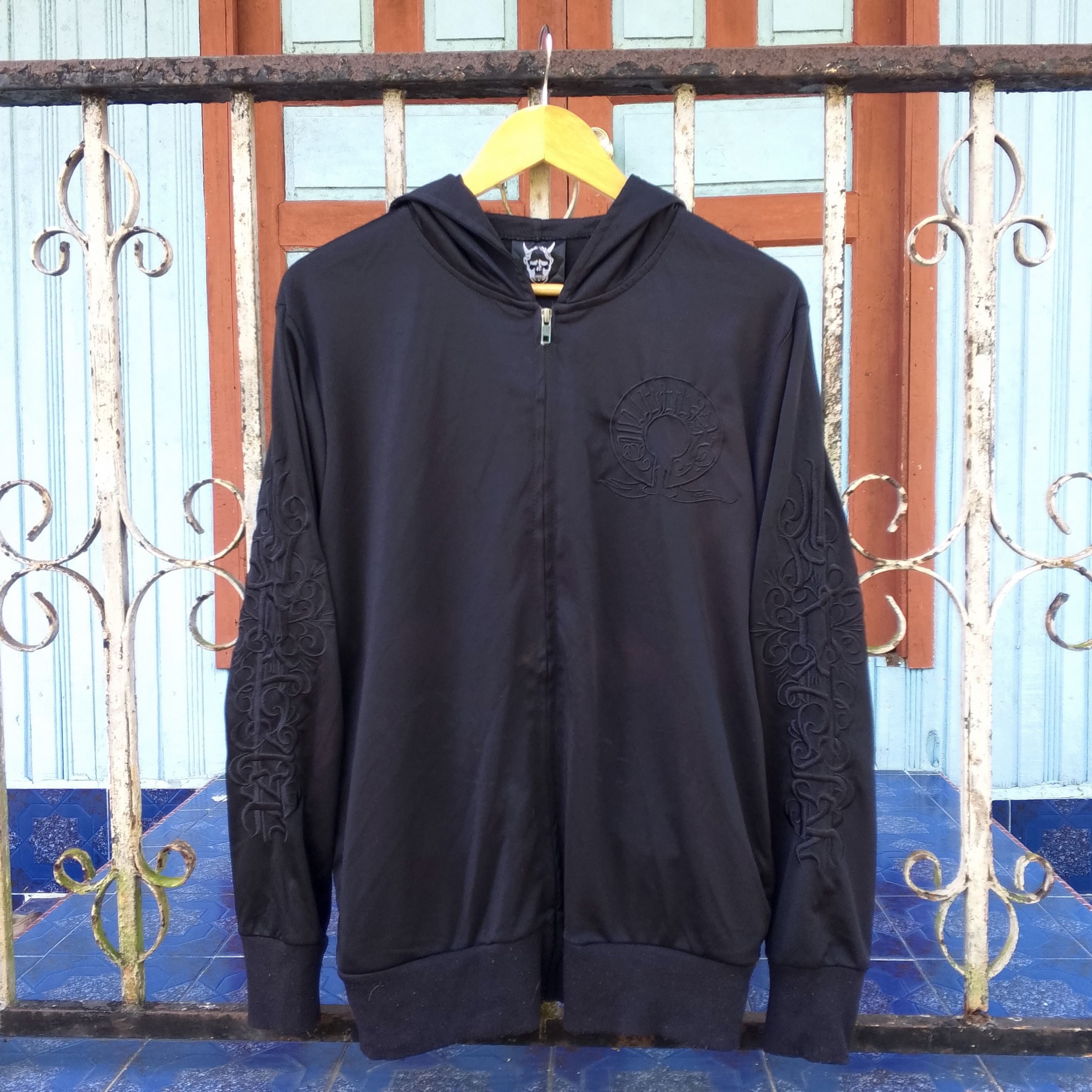 14th Addiction Black On Black Embroidery Chrome Hearts Style Hoodie Size US L / EU 52-54 / 3 - 2 Thumbnail