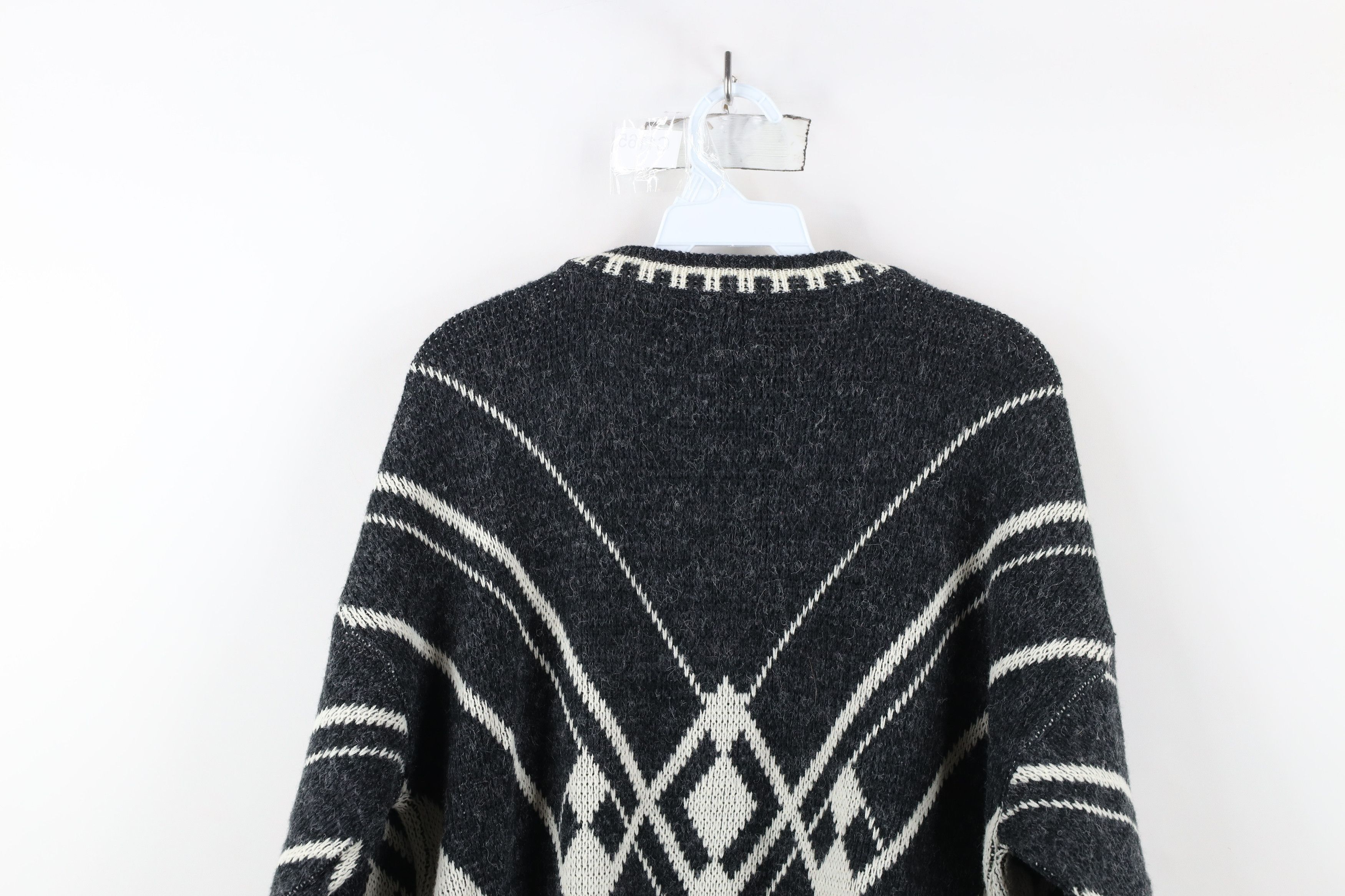 Vintage Vintage 90s Streetwear Argyle Diamond Knit Dad Sweater Size US XL / EU 56 / 4 - 10 Thumbnail