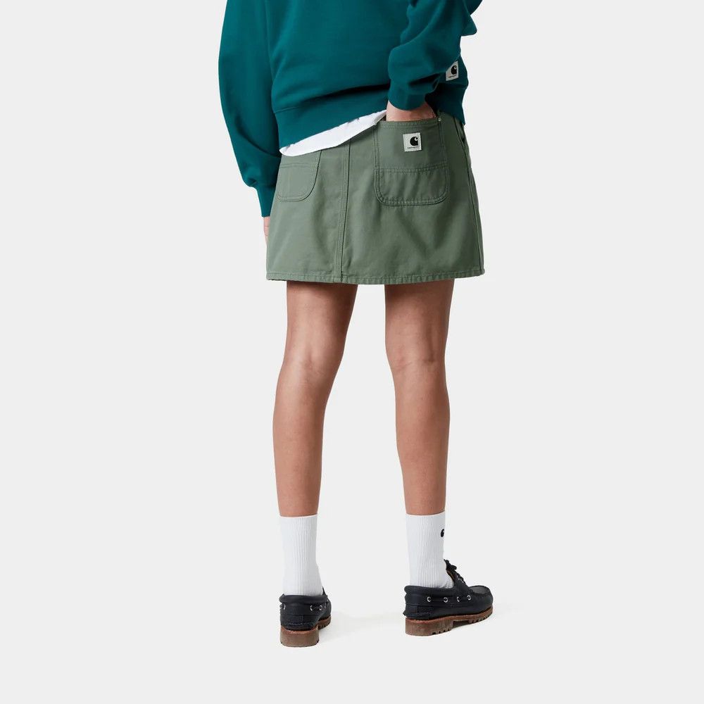 Carhartt Wip Maeve Double Knee Skirt in Park (stone washed) Size 29" - 3 Thumbnail