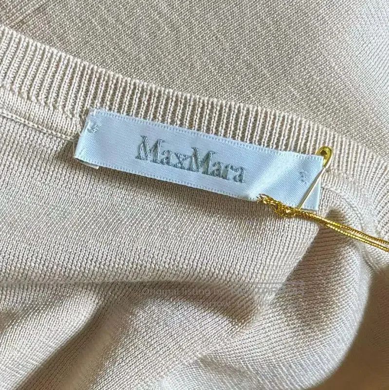 Max Mara MaxMara Camel Wool Women's T-Shirt . Size M / US 6-8 / IT 42-44 - 7 Thumbnail