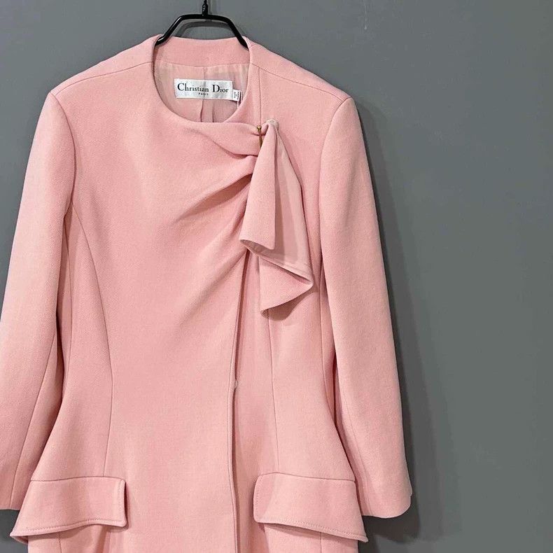 Dior Dior Beautiful pink wool coat 2503-Nextarrow Size XS / US 0-2 / IT 36-38 - 2 Thumbnail