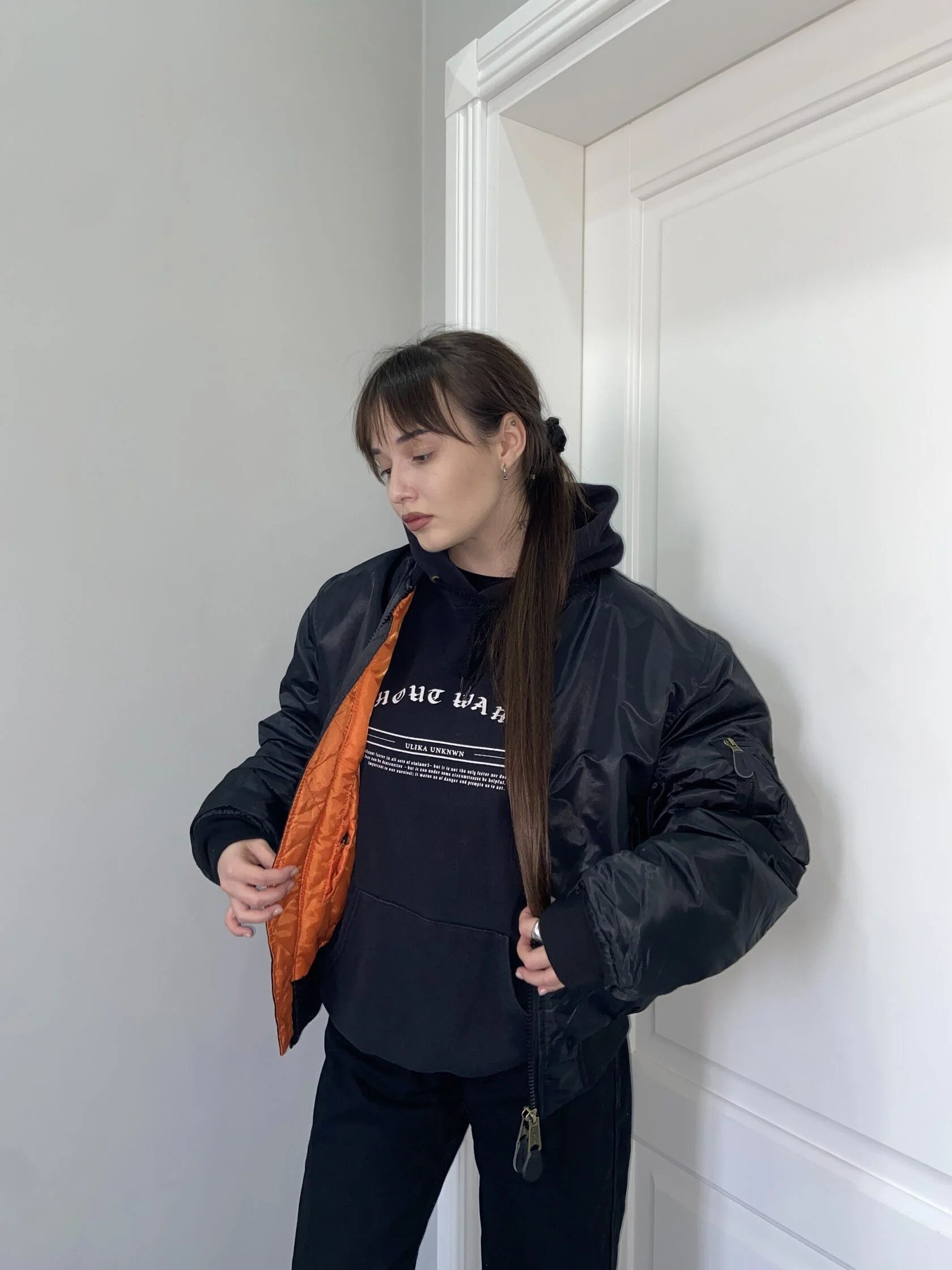 Other Streetwear MA-1 bomber jacket basic black ulika unknwnn Size US XL / EU 56 / 4 - 3 Thumbnail