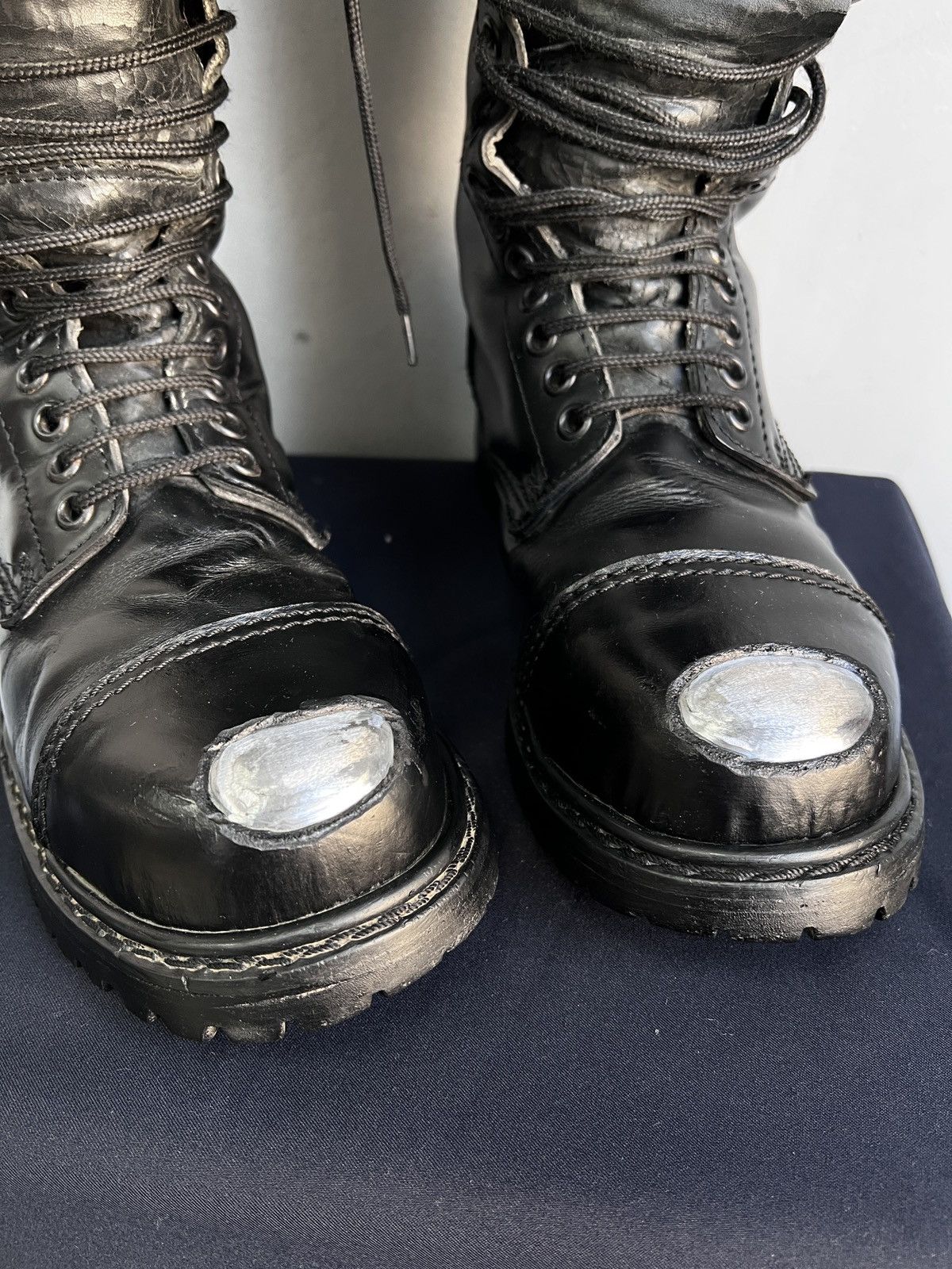 Undercover Undercover Leather Black Boots High Dirk Bikkembergs Style Size US 7 / EU 40 - 12 Thumbnail
