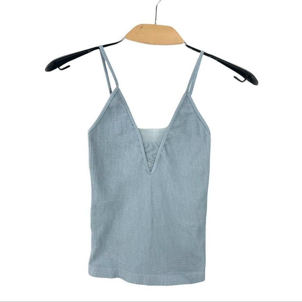 Free People NEW Free People Come Around Stretch Cami Light Blue XS/S Size S / US 4 / IT 40 - 5 Thumbnail
