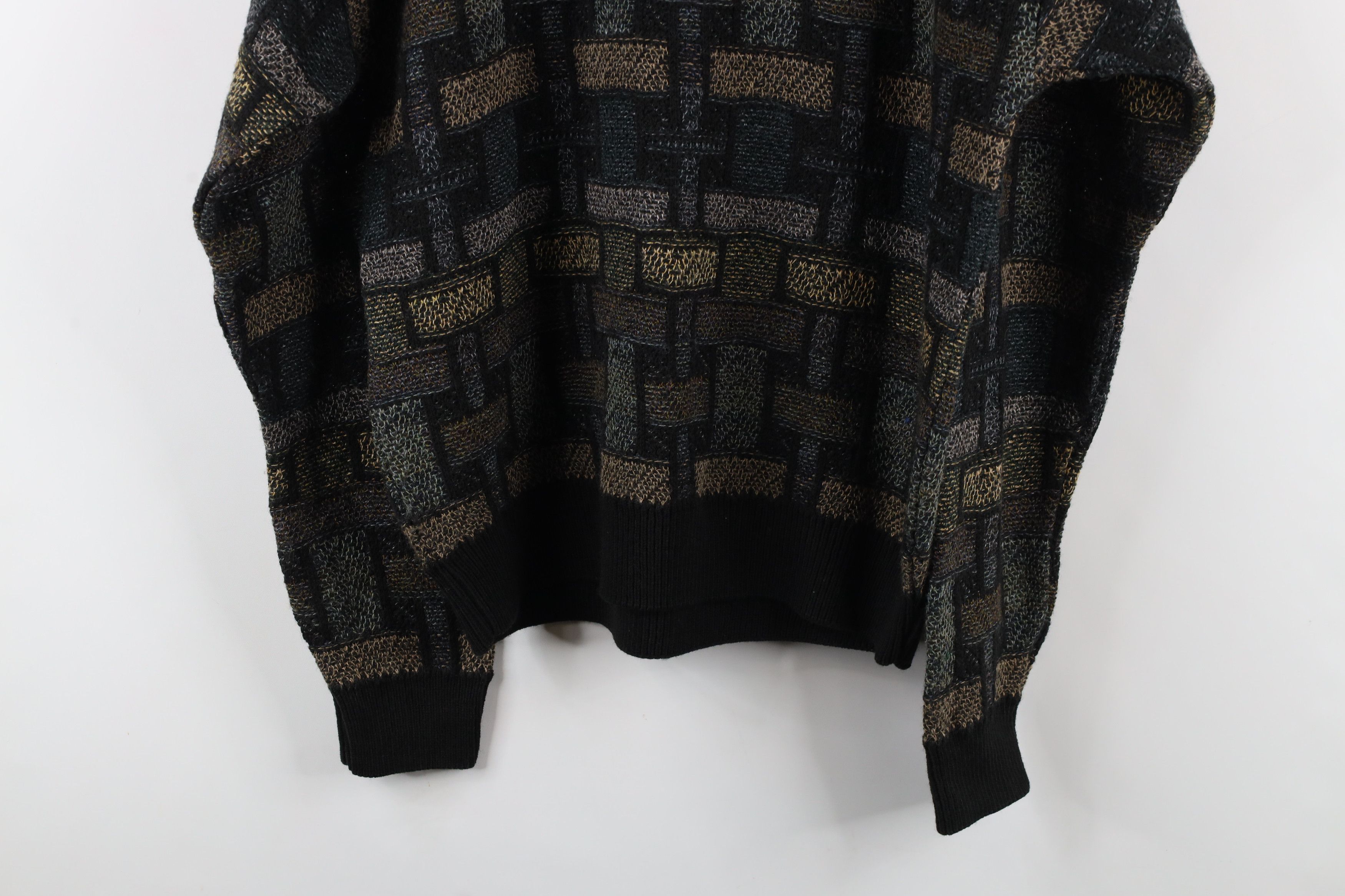 Vintage Vintage 90s Coogi Style Wool Blend Knit Crewneck Sweater Size US M / EU 48-50 / 2 - 8 Thumbnail