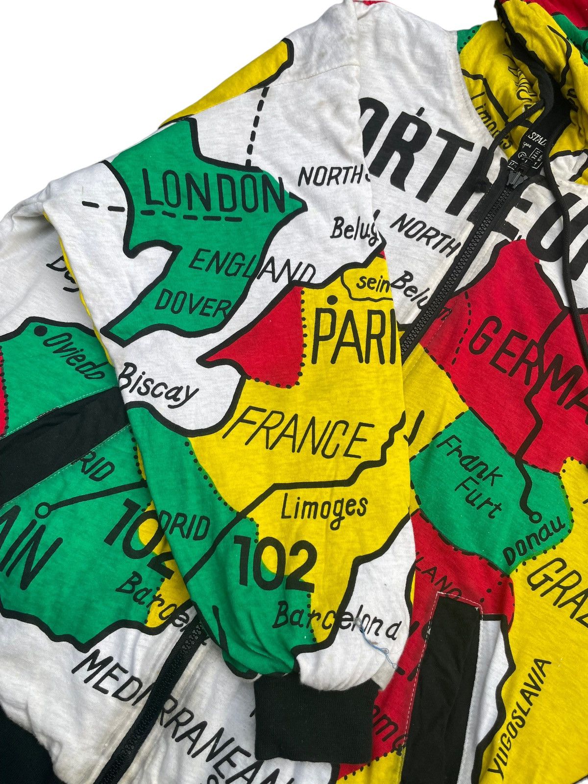 Japanese Brand F.U.Stadio Europe Map Design Hoodie Size US M / EU 48-50 / 2 - 5 Thumbnail