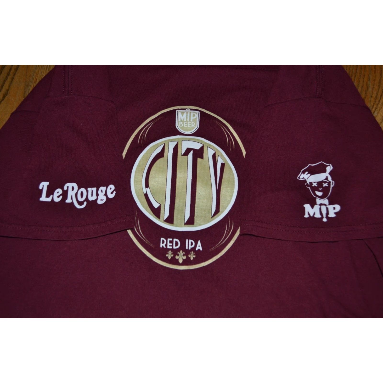 Gildan VINTAGE Millking It Productions MIP Brewery City Red IPA T Shirt Medium Burgundy Shirts Mens Size US M / EU 48-50 / 2 - 2 Thumbnail