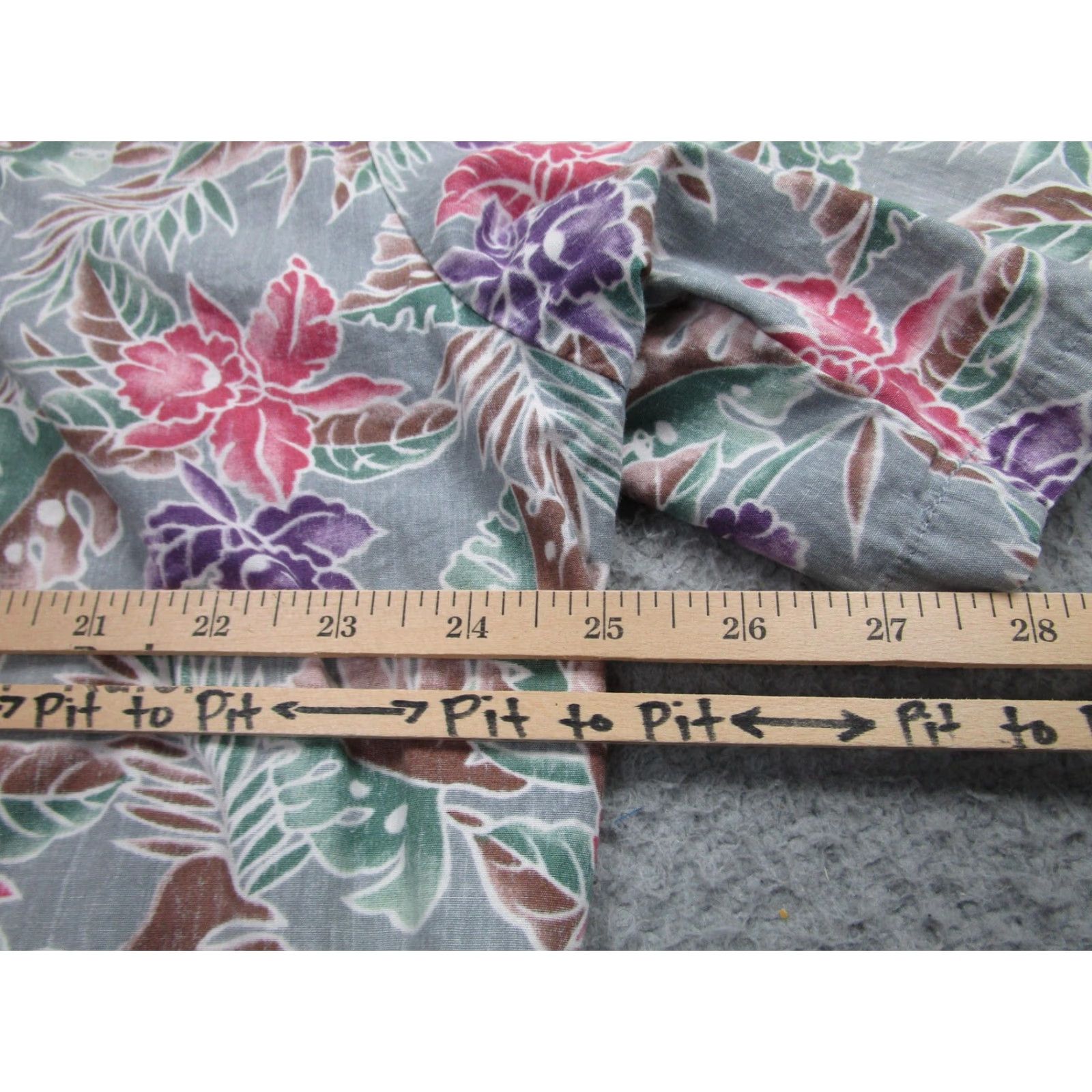 ALOHAS VINTAGE Cooke Street Shirt Mens XL Gray Floral Hawaiian Aloha Button Up Short Sleeve Womens? No, Mens. Size US XL / EU 56 / 4 - 7 Thumbnail