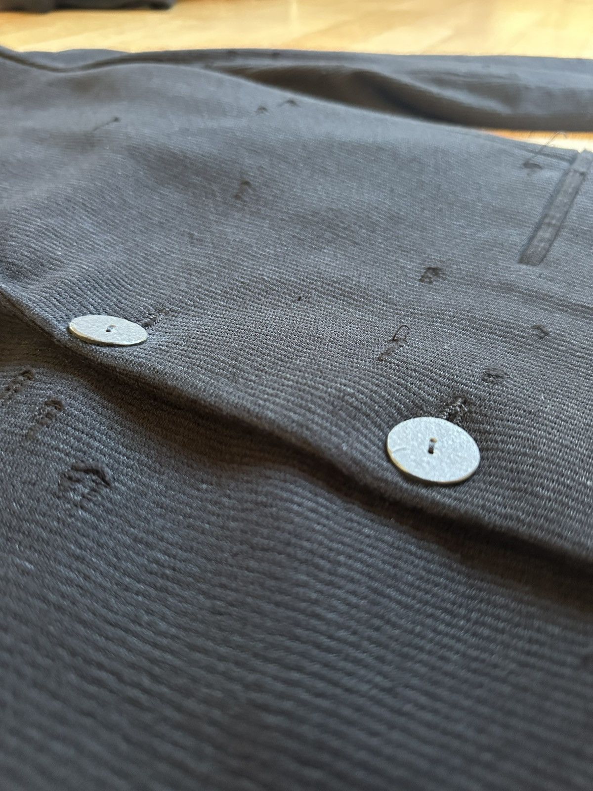 Label Under Construction Soft and comfortable black suit cotton/linen. Size 52R - 10 Thumbnail