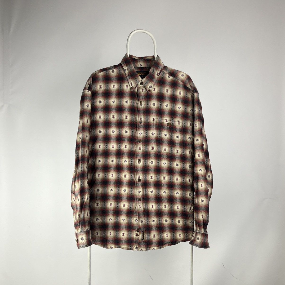 Woolrich Woolen Mills Woolrich John Rich And Bros Shirt Aztec Vintage Flannel Size US XXL / EU 58 / 5 - 1 Thumbnail