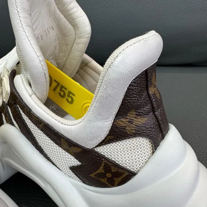 Louis Vuitton Louis Vuitton White Brown Casual Sneakers -2508 Size US 5.5 / EU 38 - 7 Thumbnail