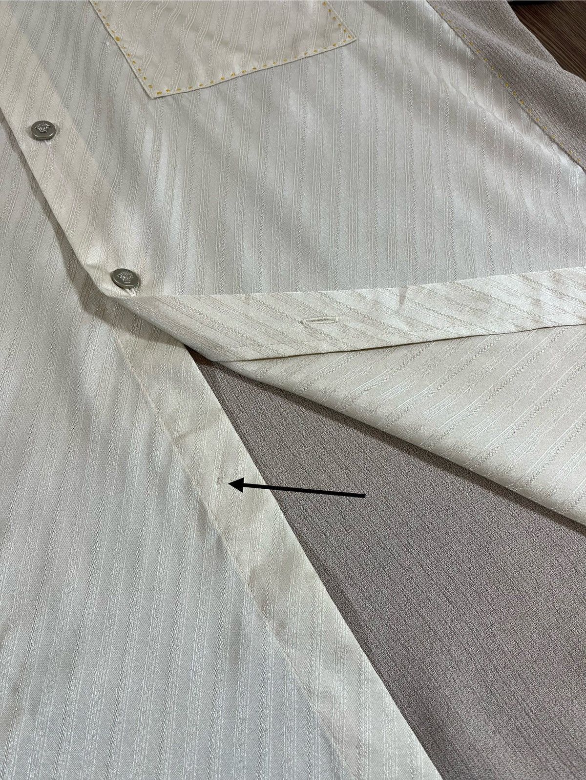 Versace Jeans Couture Versace Jeans Couture – Silk Open Collar Shirt Size US L / EU 52-54 / 3 - 8 Thumbnail