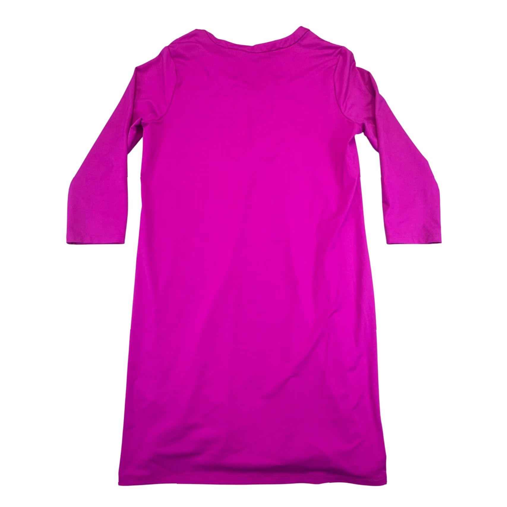 Lands' End Dress Women's Medium Beach Pink V Neck White Geometric  Embroidered Print 3/4 Sleeve Knit Knee Length Shirt Dress Casual Summer  Beach - ilac.rochib.com