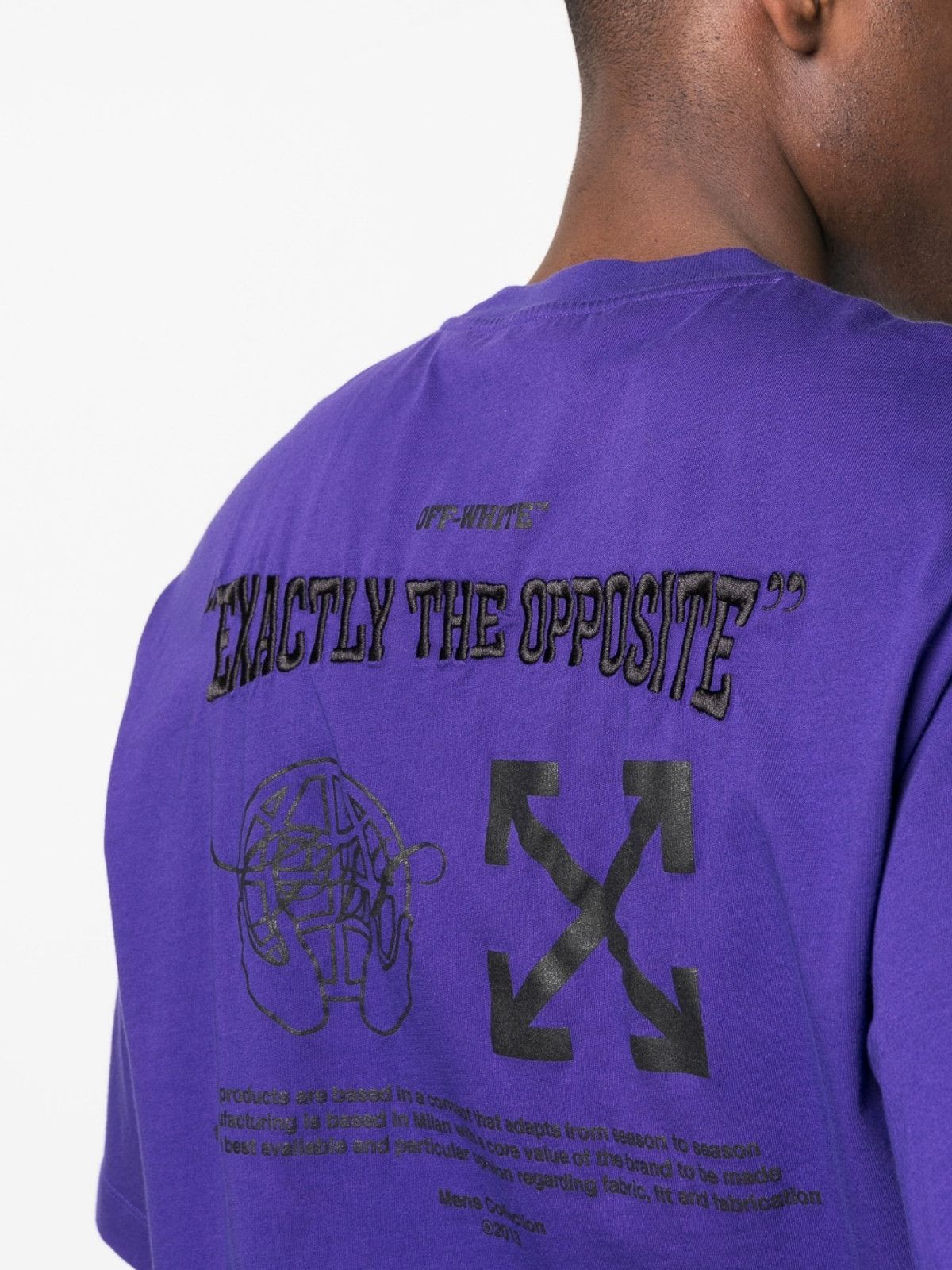 Off-White o1gr1nt1124 Exact Opp Over Skate S/S T-Shirt in Purple Size US S / EU 44-46 / 1 - 4 Thumbnail