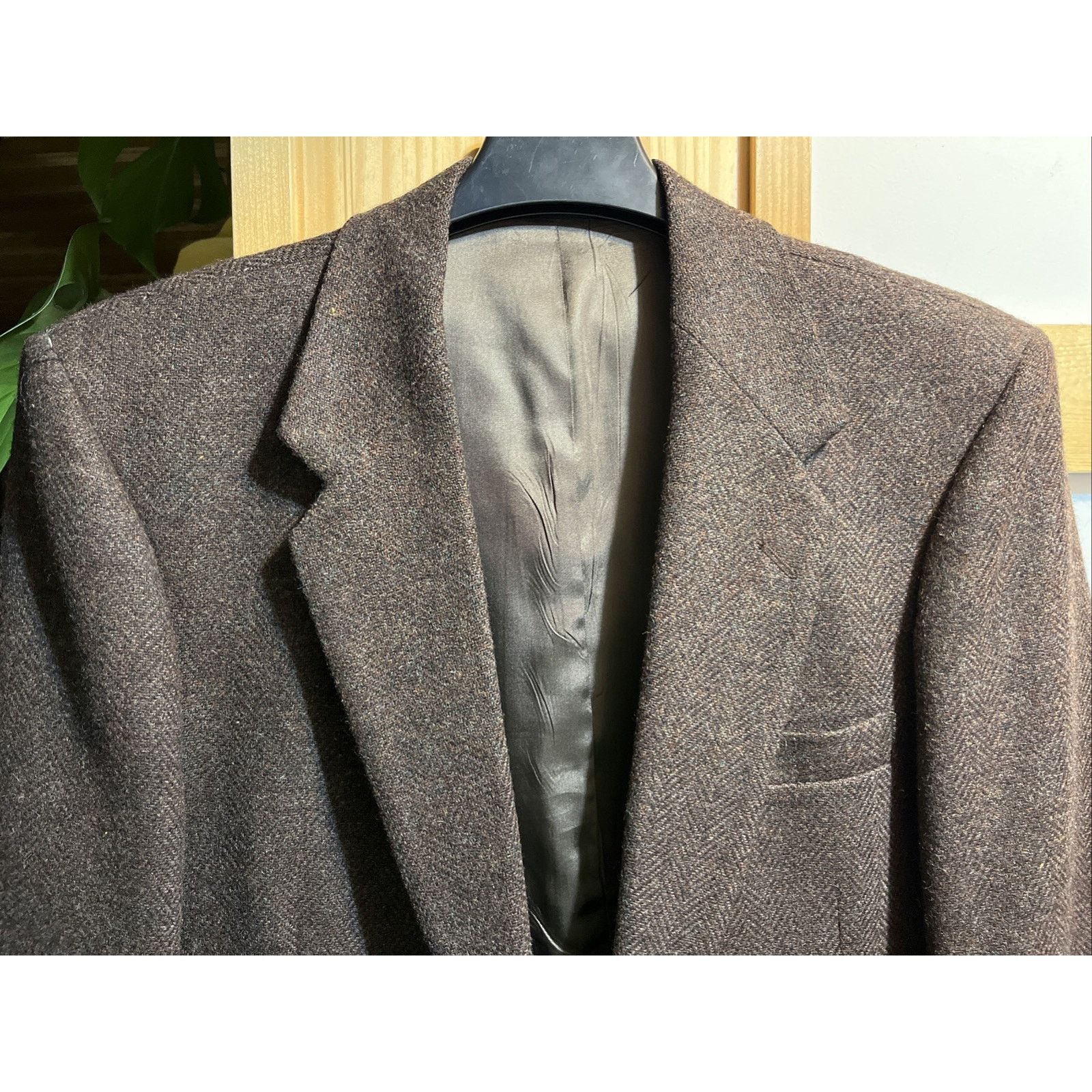 Farah Wolf Off by Farah 100% Pure Wool Brown VTG Jacket Sz 42 Reg Size US L / EU 52-54 / 3 - 5 Thumbnail