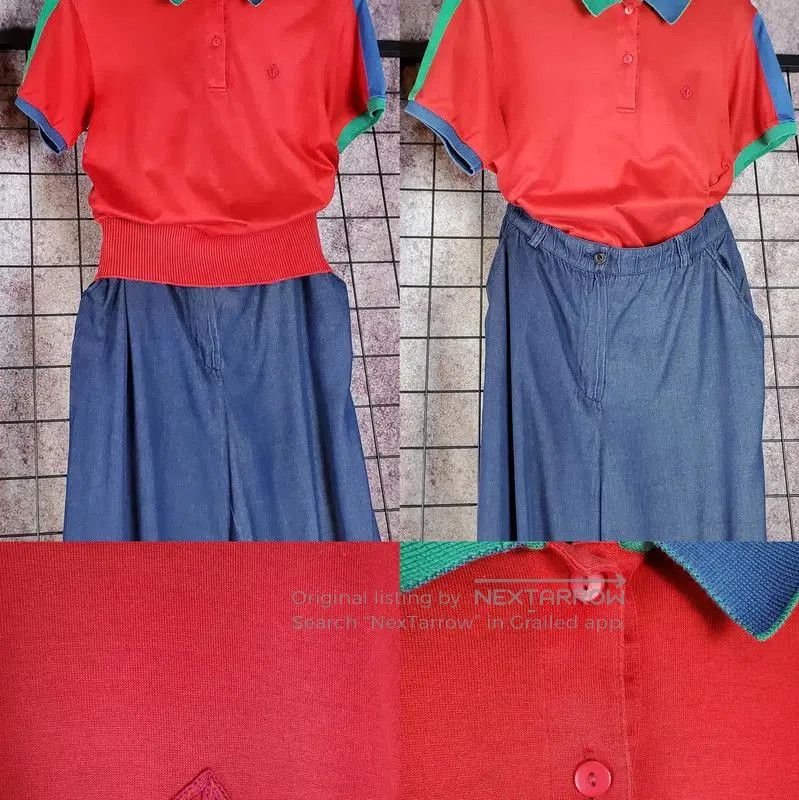 Dior Dior Red Cotton Embroidered Logo Short Sleeve T. Size M / US 6-8 / IT 42-44 - 1 Thumbnail