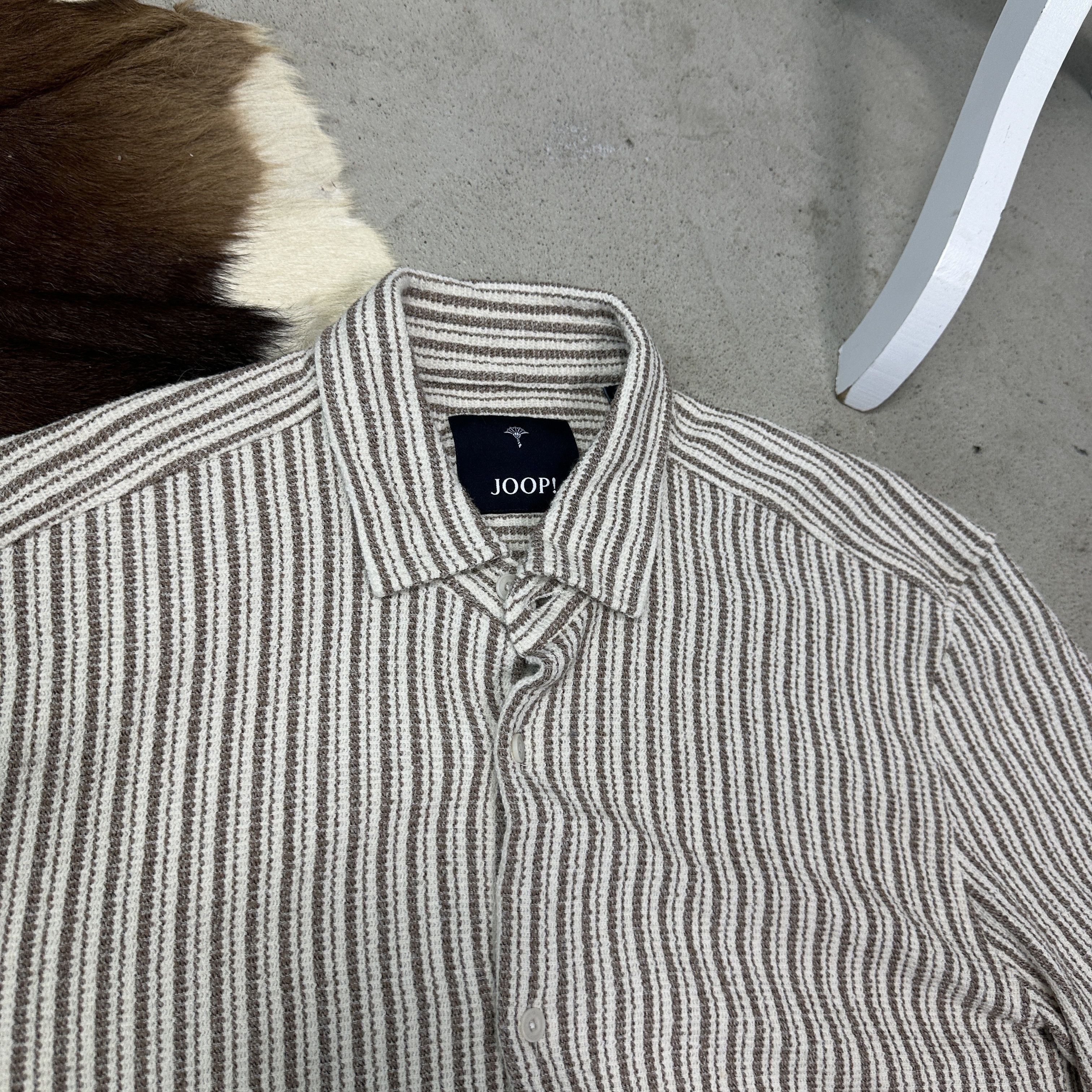 Joop! Vintage Streetwear Striped Joop! Knitted Shirt Y2K Size US L / EU 52-54 / 3 - 2 Thumbnail