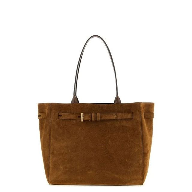 Tom Ford TOM FORD Audrey Medium Brown Suede Top Handle Bag New & Auth Size ONE SIZE - 1 Thumbnail