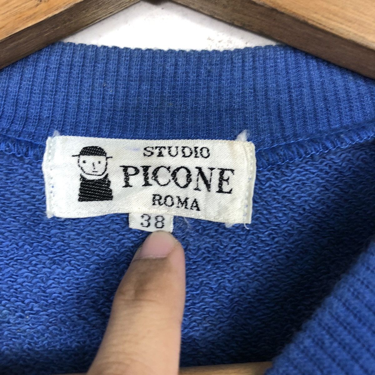 Japanese Brand 📌Vintage Sweatshirt Cropped Design Studio Picone Roma Size US M / EU 48-50 / 2 - 15 Thumbnail