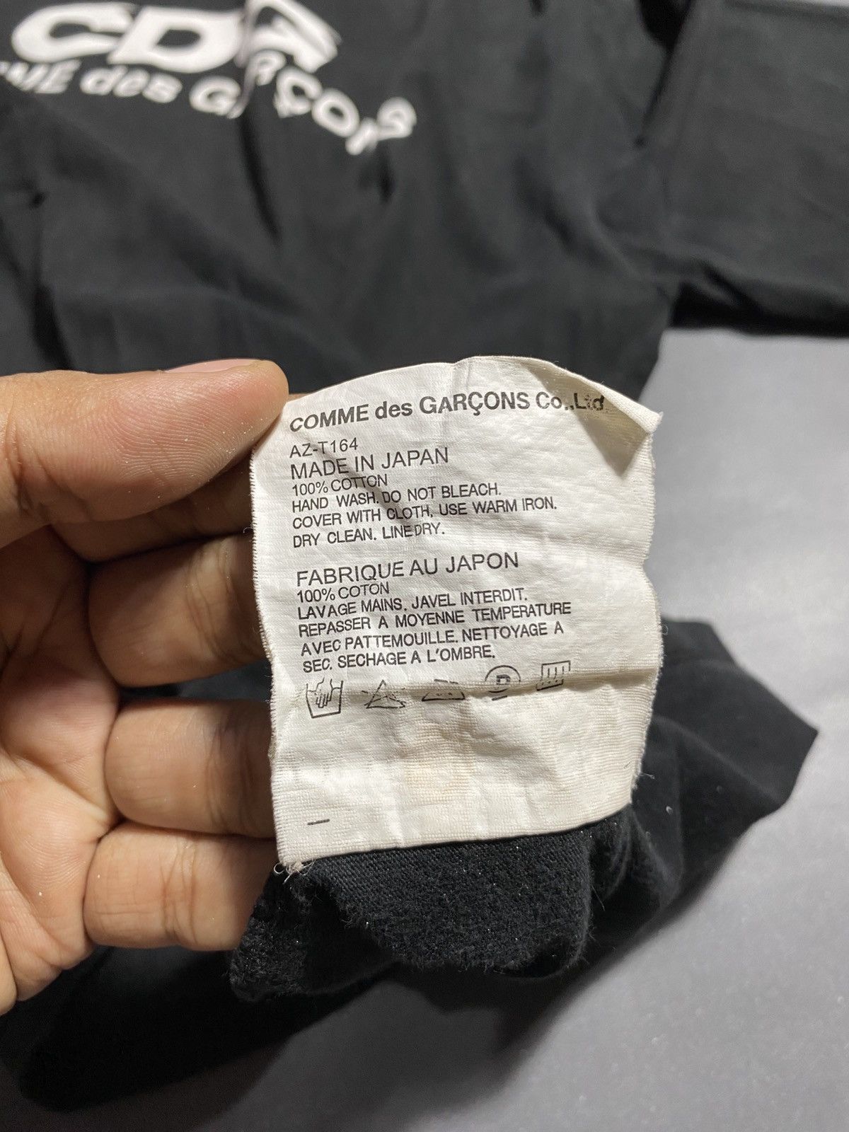 CDG by Comme des Garcons Comme Des Garcons CDG Logo Faded Tee Size US XL / EU 56 / 4 - 6 Thumbnail