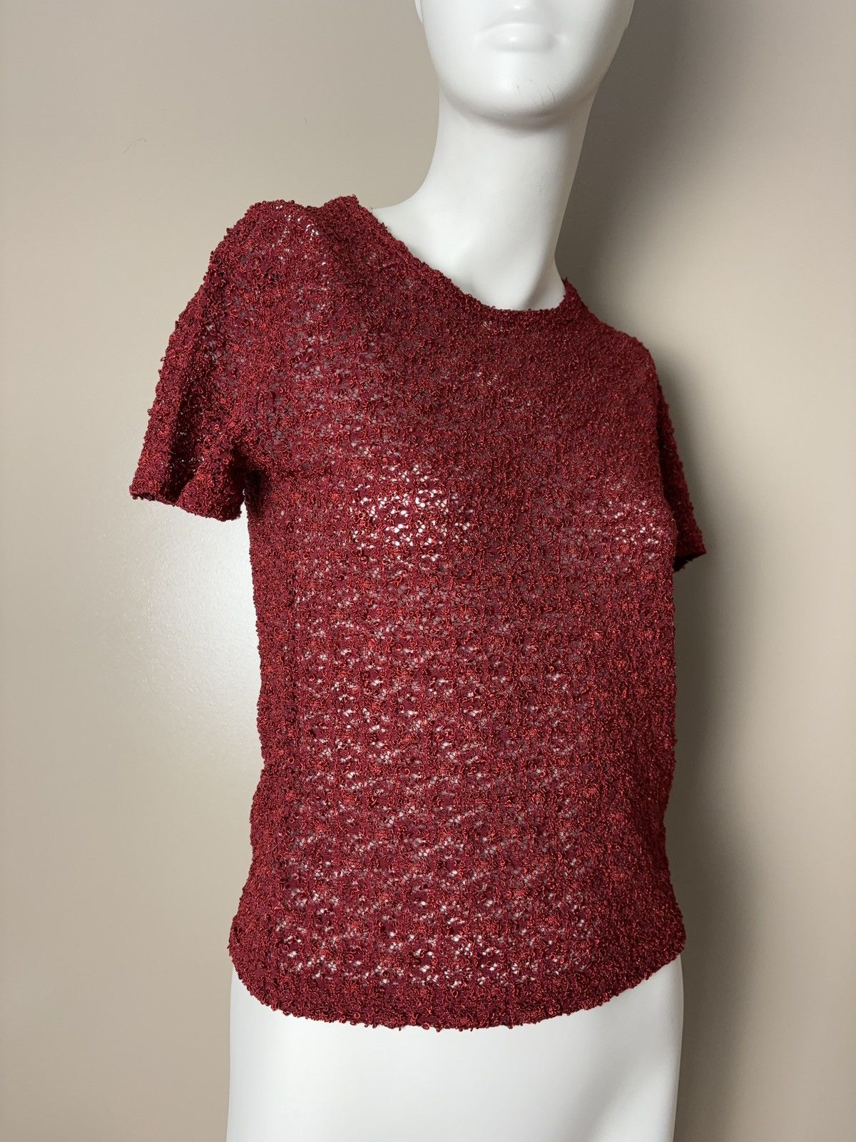 Japanese Brand × Vintage French glamour vintage mesh tee t-shirt Size M / US 6-8 / IT 42-44 - 8 Thumbnail