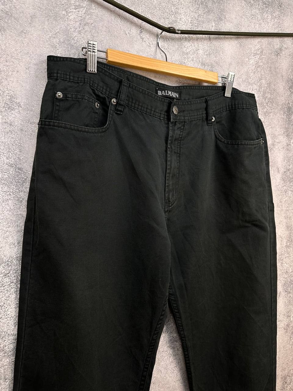 Balmain Balmain Paris Linen Blend Trousers Black Pants Regular Fit Size US 38 / EU 54 - 3 Thumbnail