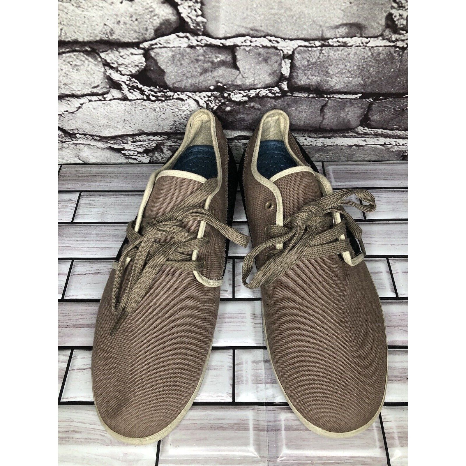 REEF REEF RF-003002 SEA CAPTAIN Gray Canvas Fabric Lace Up Casual Size US 10 / EU 43 - 10 Thumbnail
