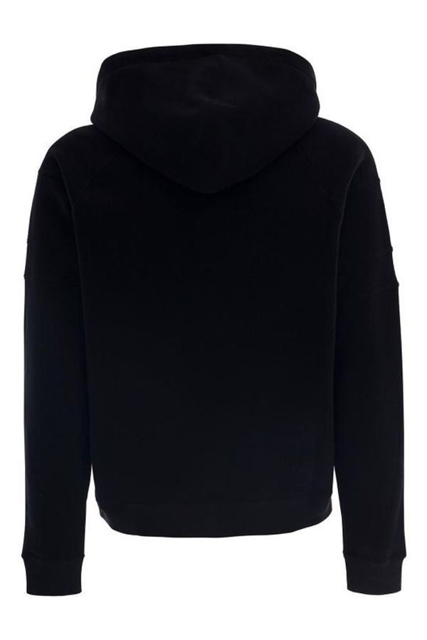 Saint Laurent Paris o1bcso1str1024 Laced Raglan Hoodie in Black Size US L / EU 52-54 / 3 - 2 Thumbnail