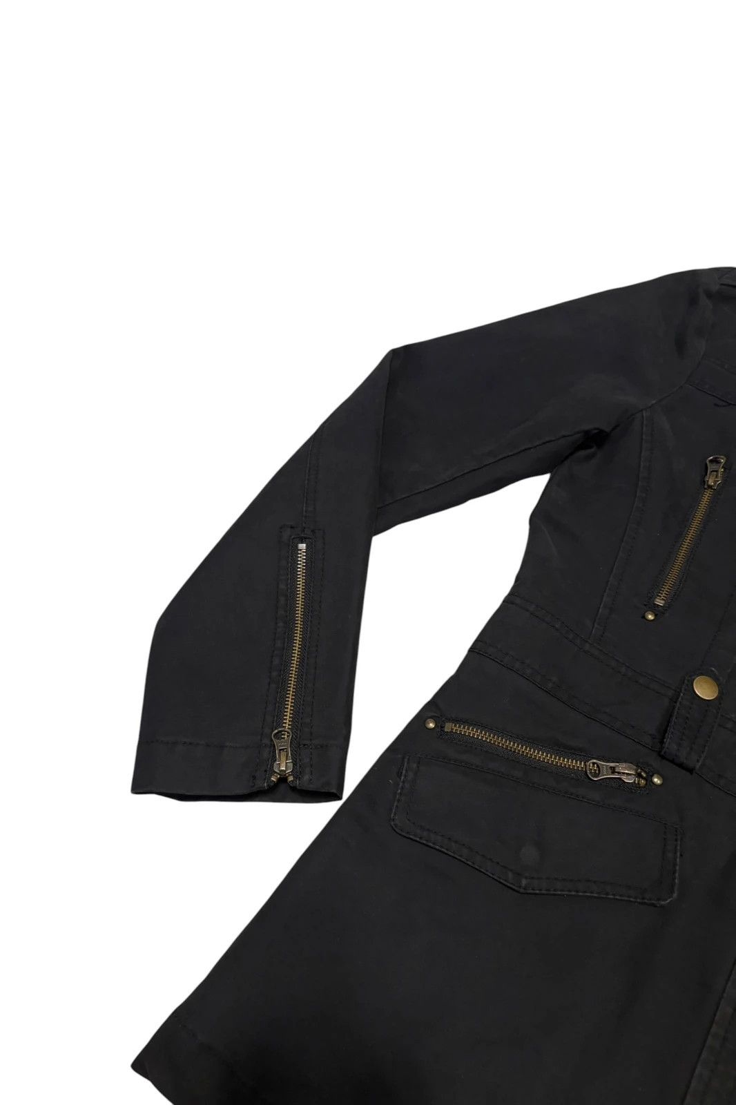 semanticdesign Semantic Design black multizip millitary coat Size US M / EU 48-50 / 2 - 5 Thumbnail