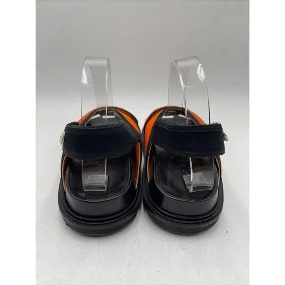 Marni o1y0225 Logo Sandals in Orange/Black Size US 11 / EU 44 - 6 Thumbnail