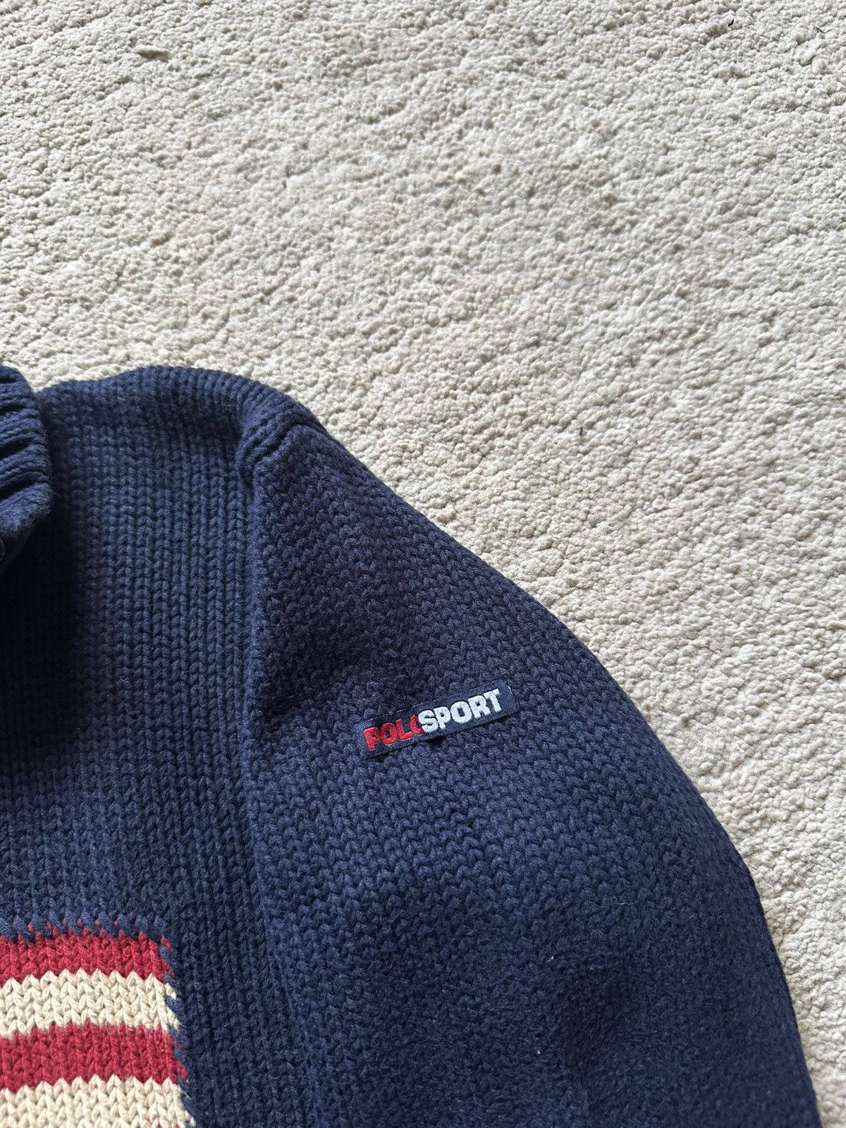 Polo Ralph Lauren 1990s Polo Ralph Lauren American Flag Knitted Sweater Size S / US 4 / IT 40 - 3 Thumbnail