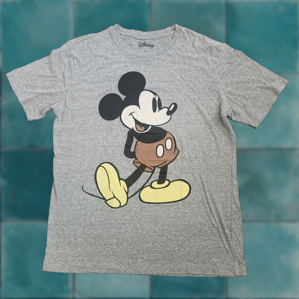 Disney Disney Mickey Mouse Graphic T-Shirt Gray Men’s L Classic Cartoon Tee Size US L / EU 52-54 / 3 - 1 Thumbnail