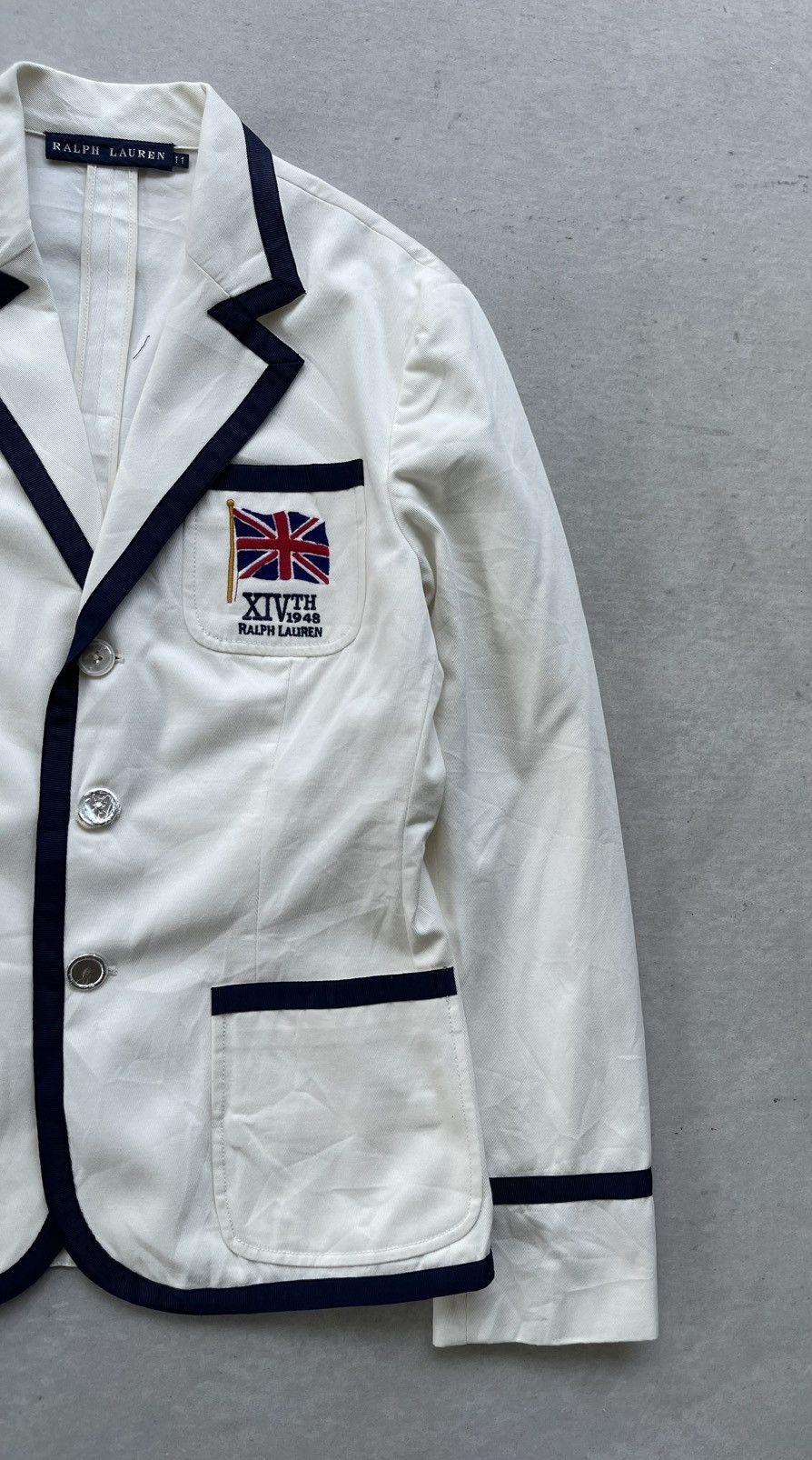 Polo Ralph Lauren RALPH LAUREN SINGLE-BREASTED EMBROIDERED JACK FLAG SUIT Size S / US 4 / IT 40 - 6 Thumbnail