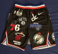 Buy Supreme x Nike x NBA Teams Authentic Shorts 'Black' - SS18SH4